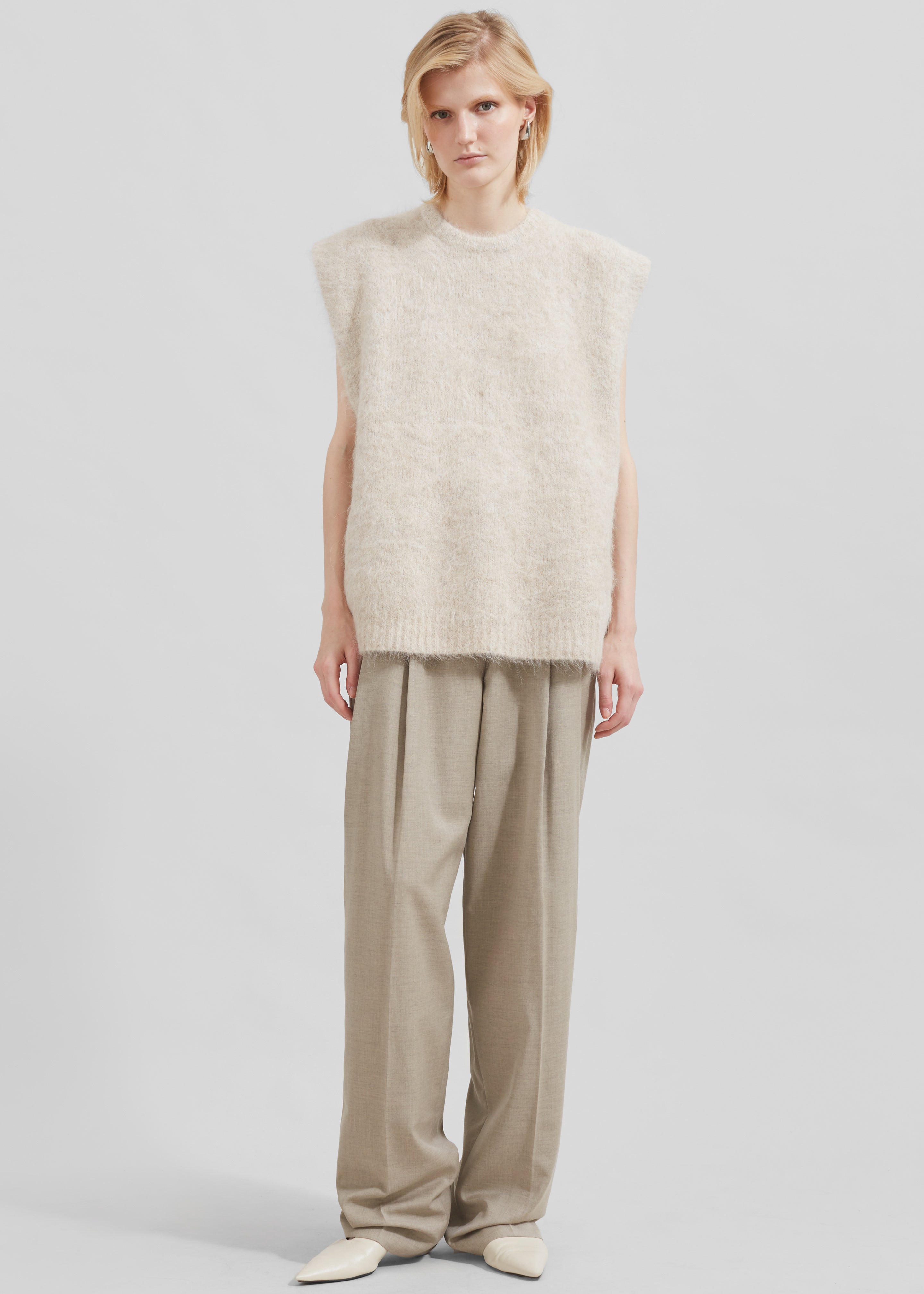 The Garment Bern Knit Top - Oyster - 3