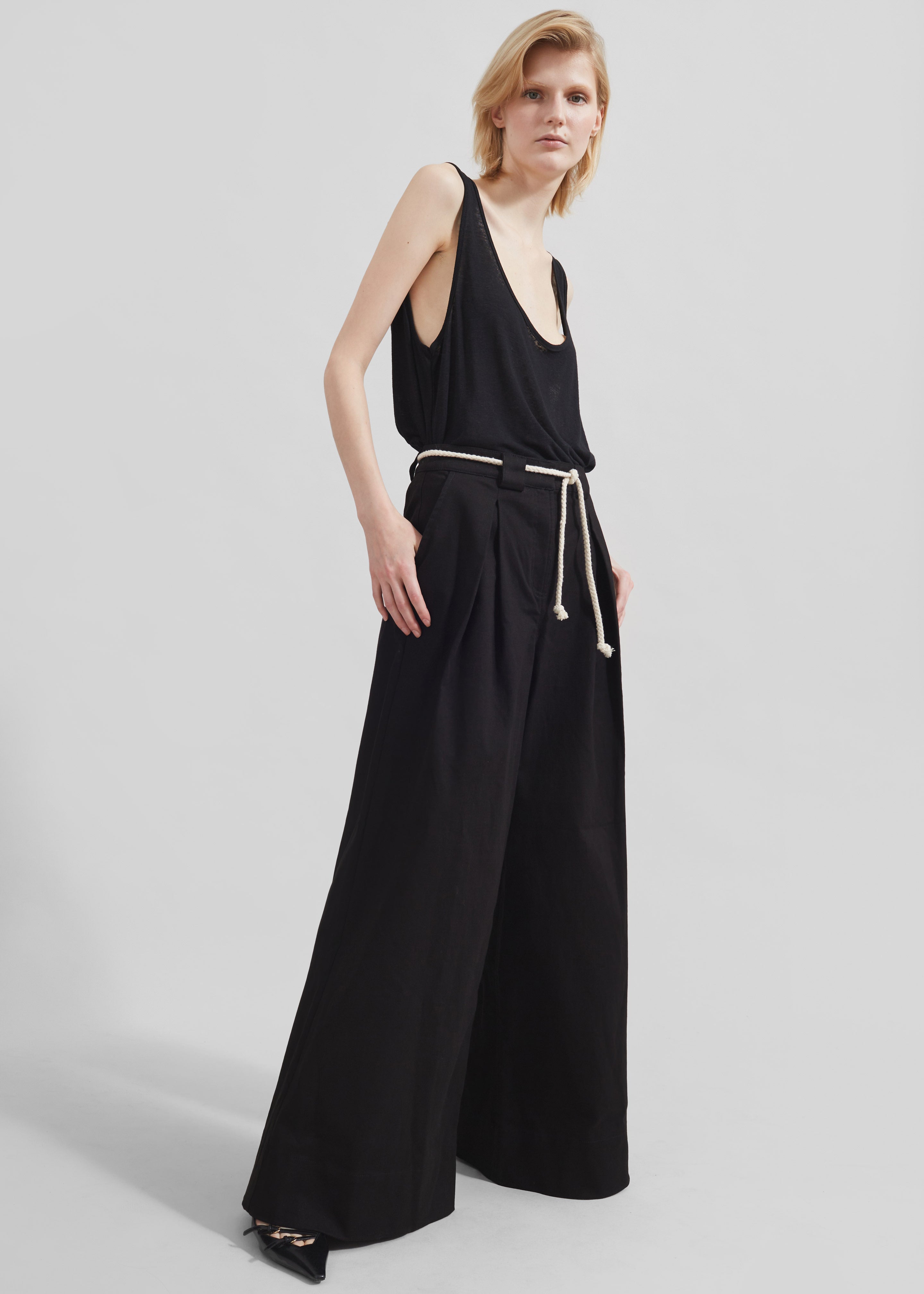 The Garment Cassano Wide Pants - Black - 7