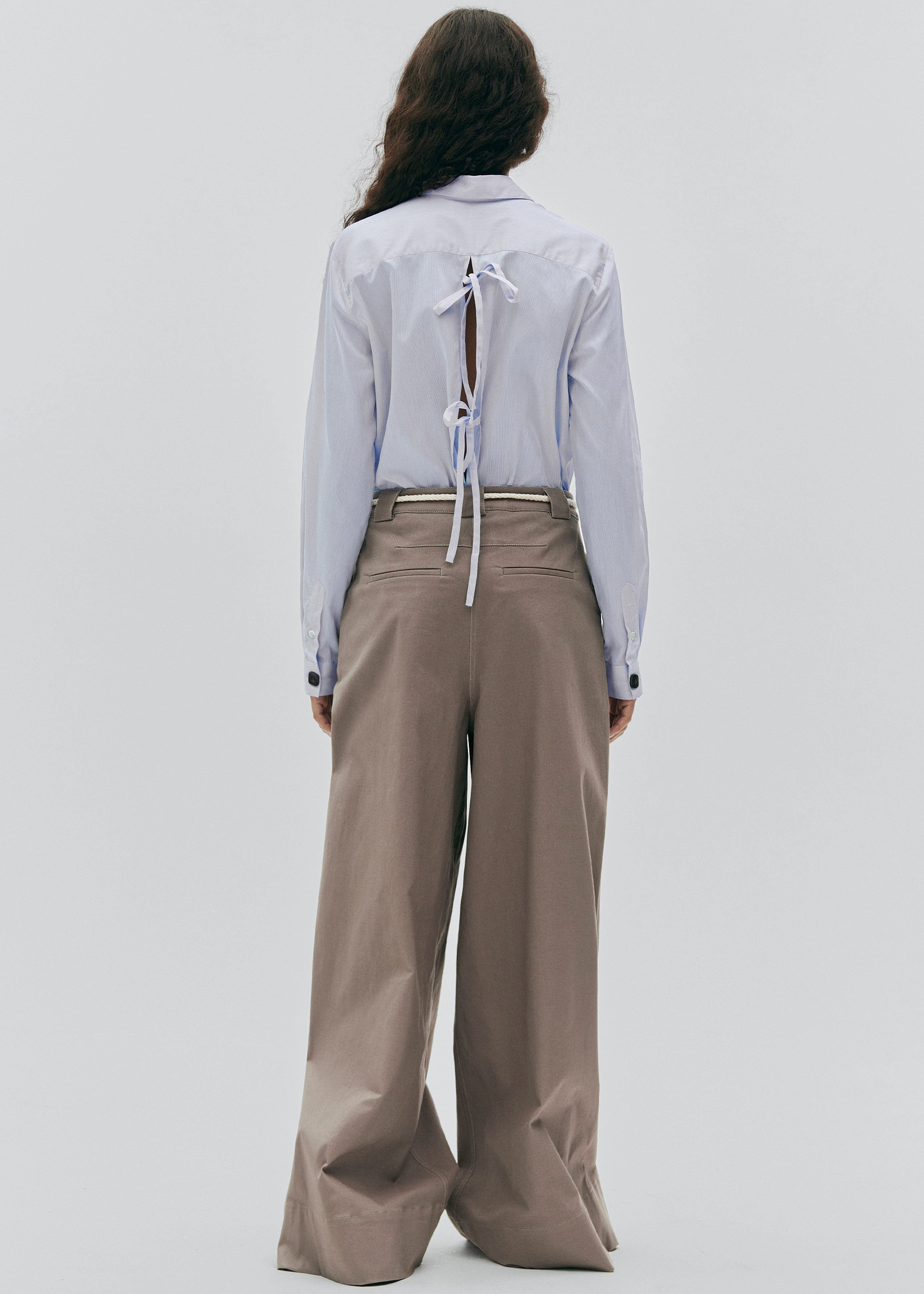 The Garment Cassano Wide Pants - Smoke - 6