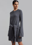 The Garment Como Raglan Dress - Grey Melange