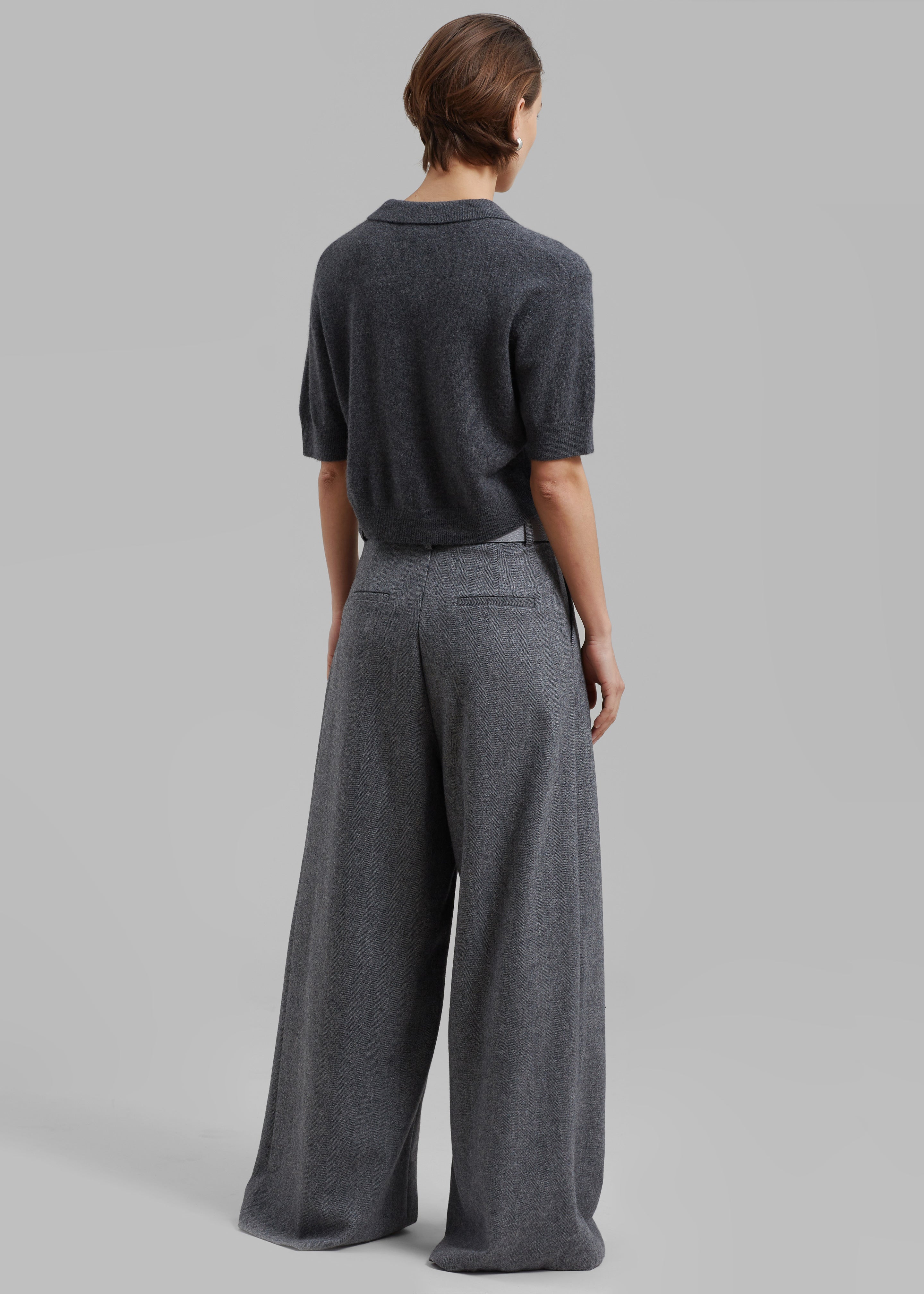 The Garment Piemonte Cropped Sweater - Grey Melange - 6