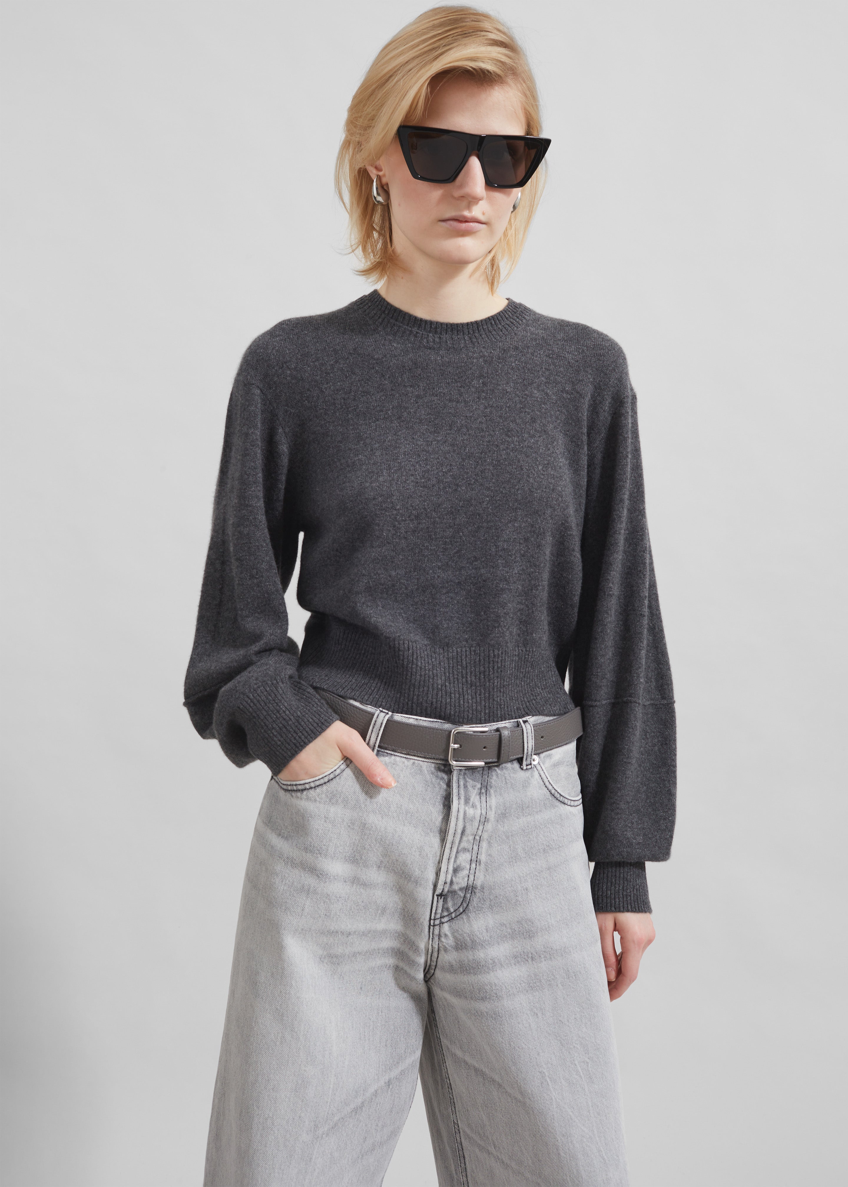 The Garment Piemonte Sweater - Grey Melange - 5