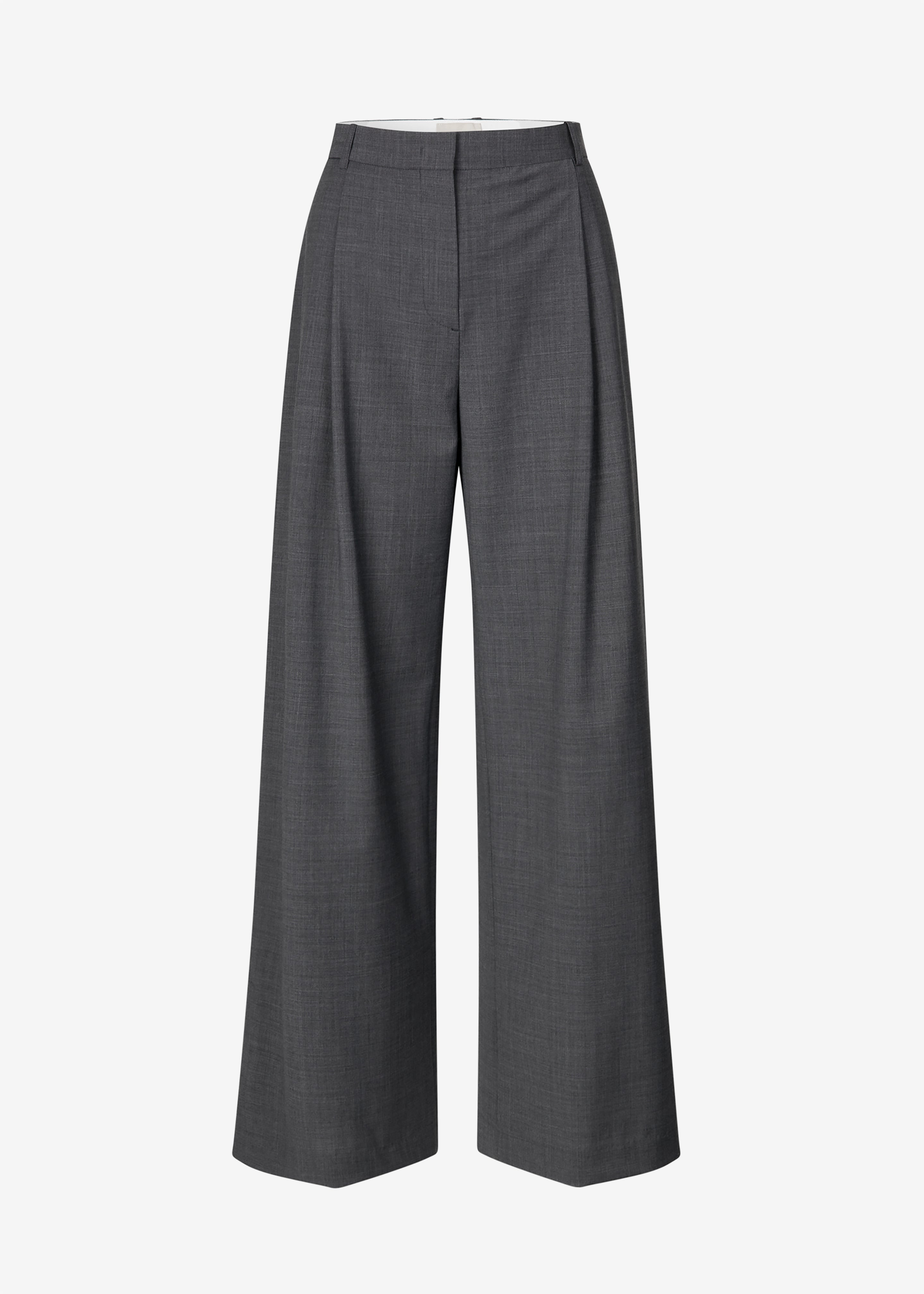 The Garment Pisa Wide Pants - Grey Melange - 8