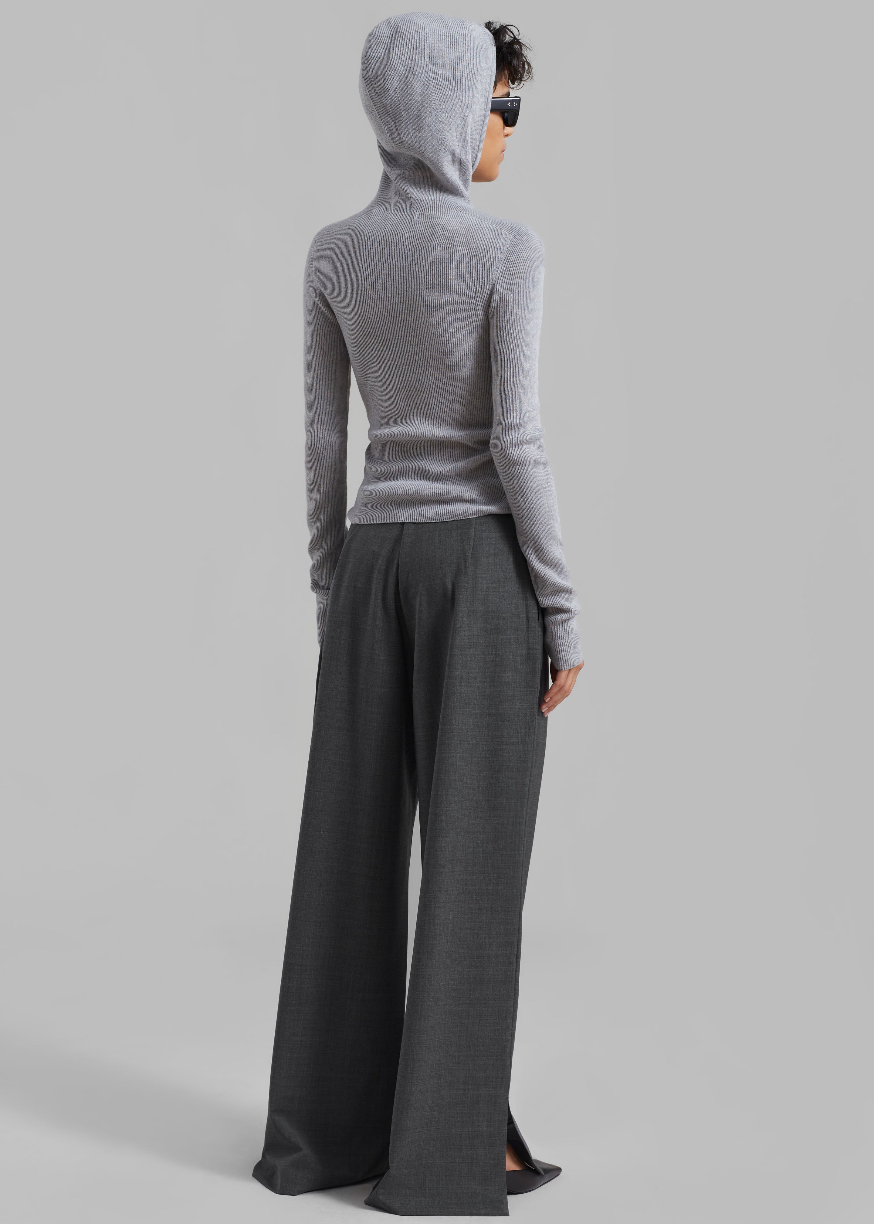 The Garment Pisa Wide Pants - Grey Melange - 7