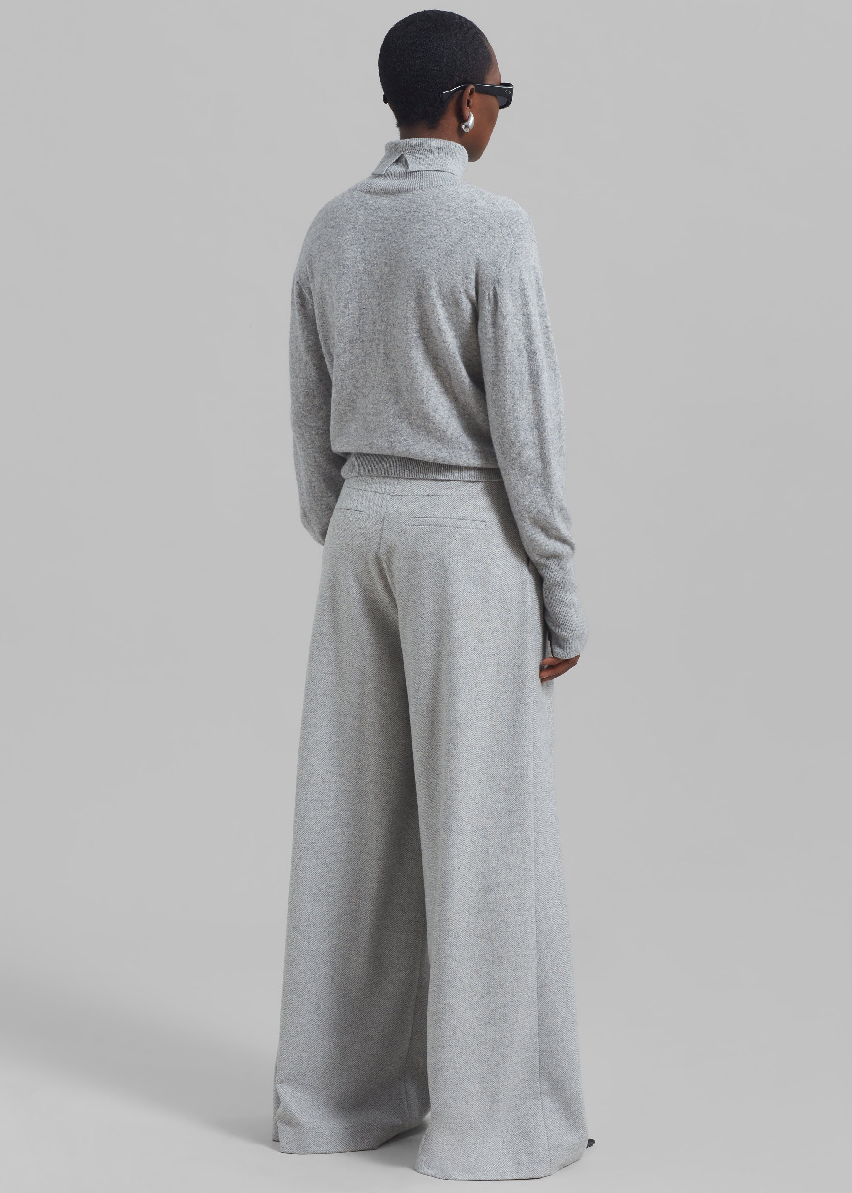 The Garment Trento Pants - Heather Grey Herringbone