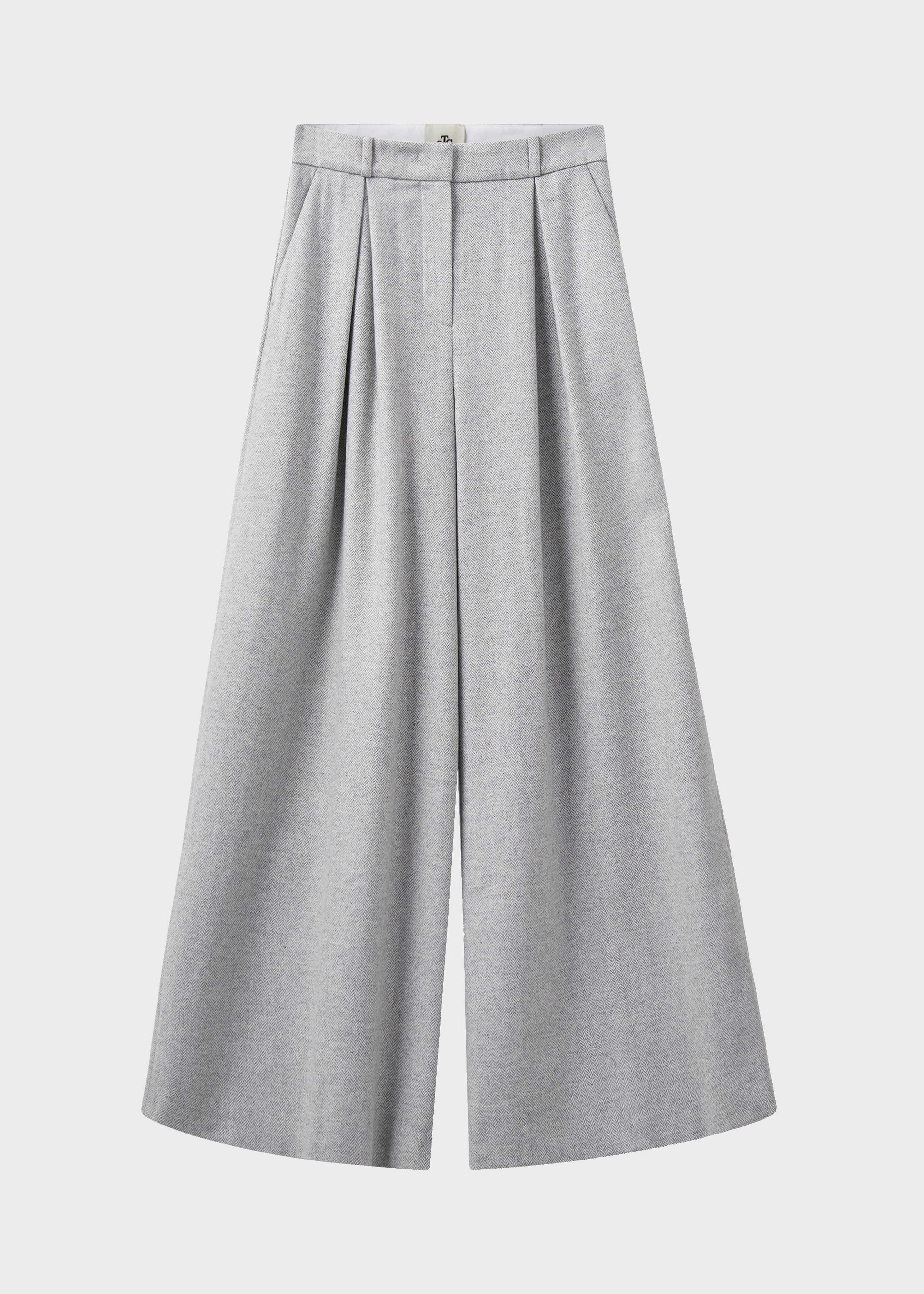 The Garment Trento Pants - Heather Grey Herringbone