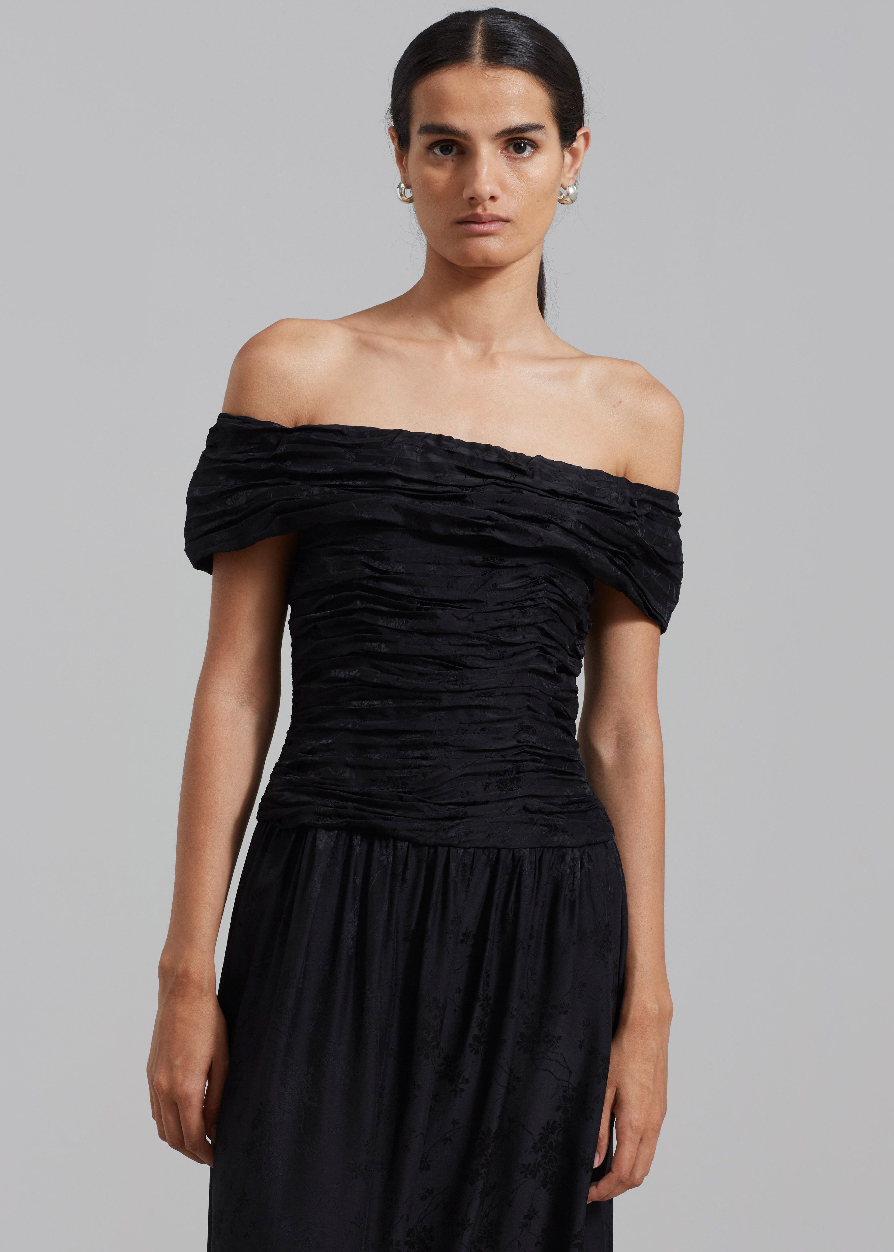 The Garment Toulouse Off-Shoulder Dress - Black - 2
