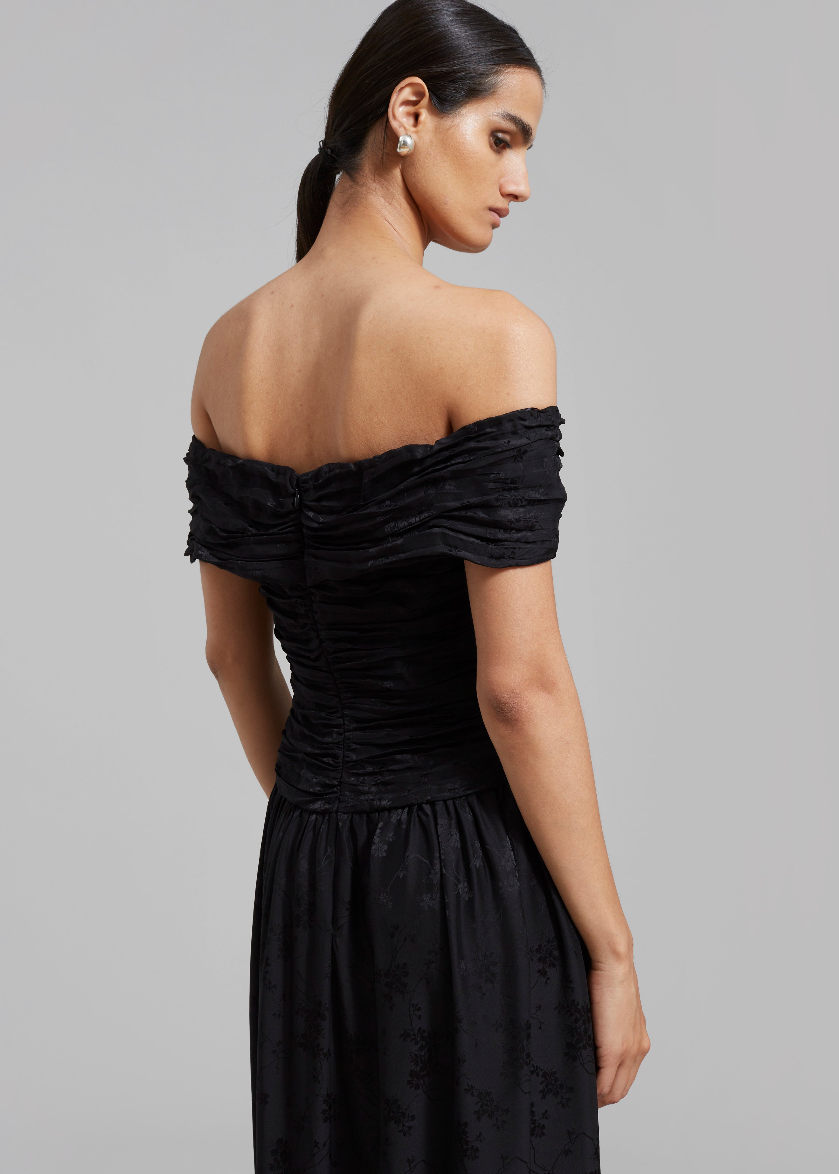 The Garment Toulouse Off-Shoulder Dress - Black - 4