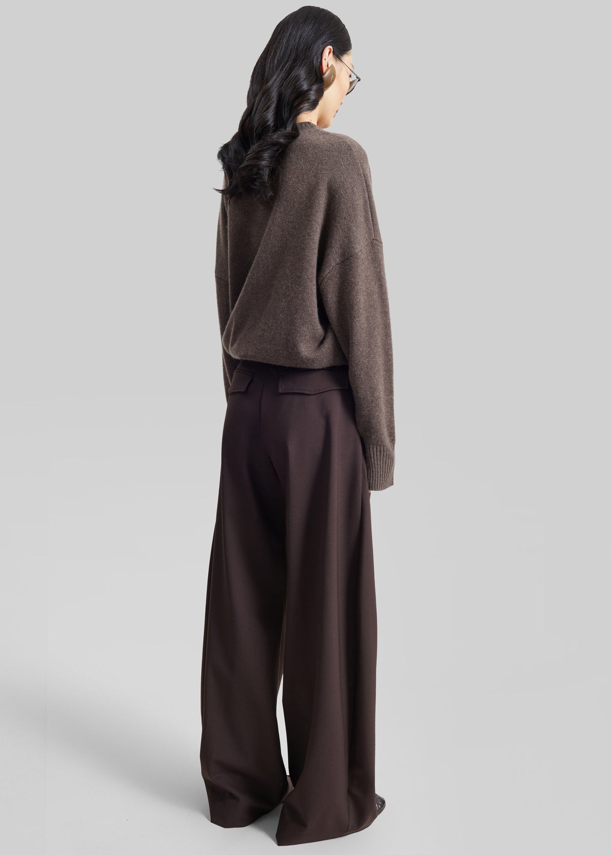 TheLatest Billie Wool Trousers - Brown - 7