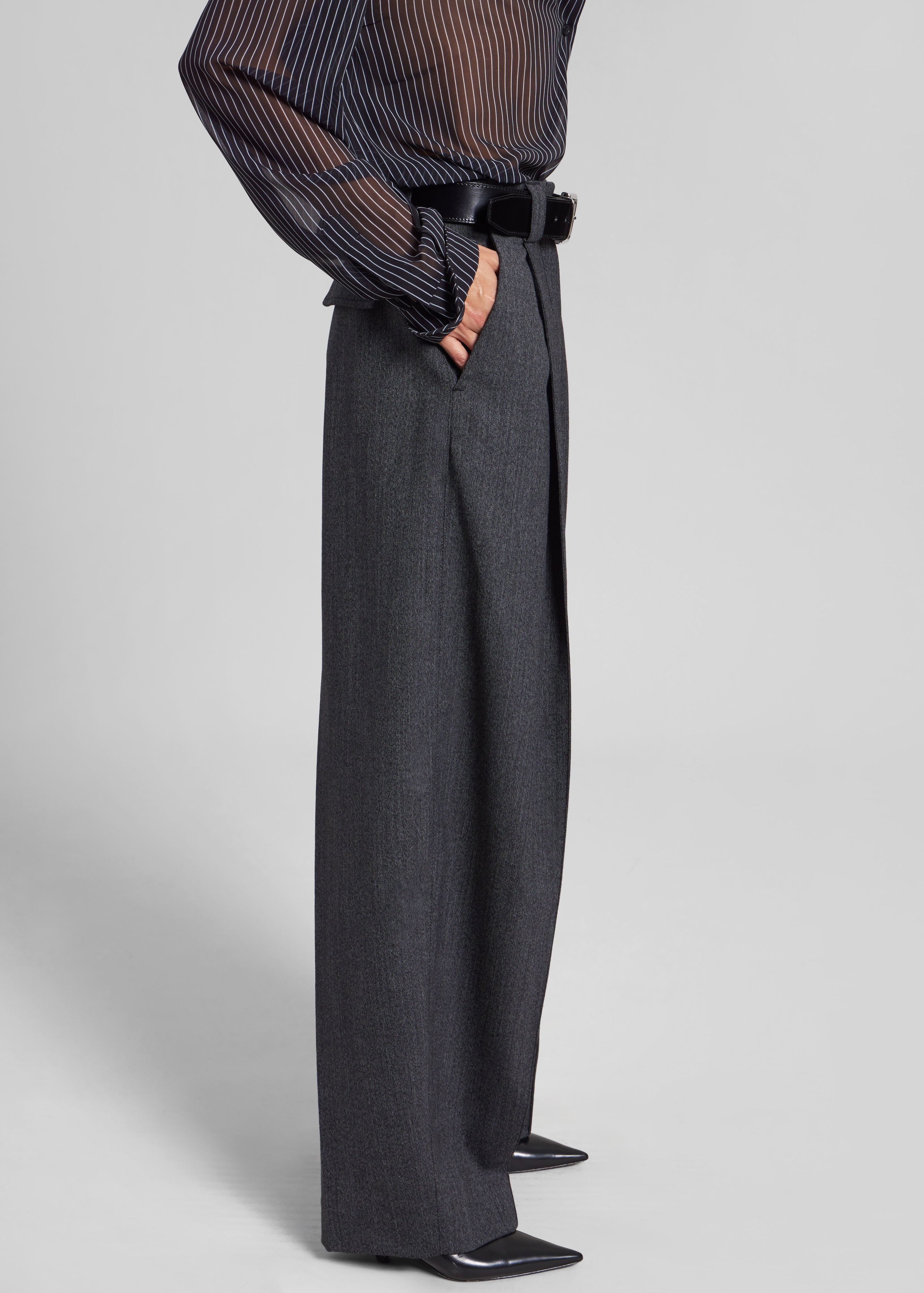 TheLatest Cara Pants - Dark Grey - 4