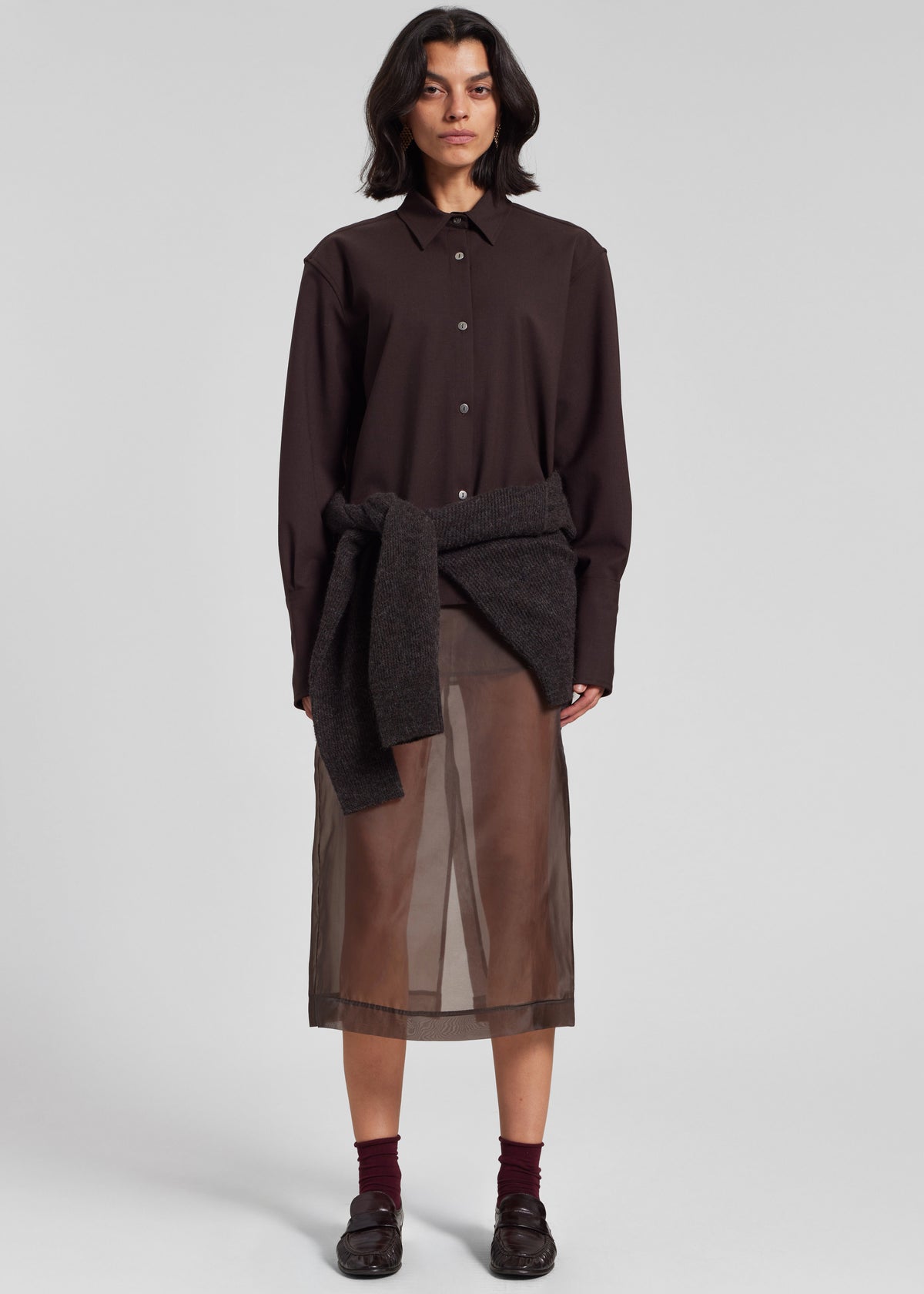 TheLatest Codie Shirt - Brown - 4