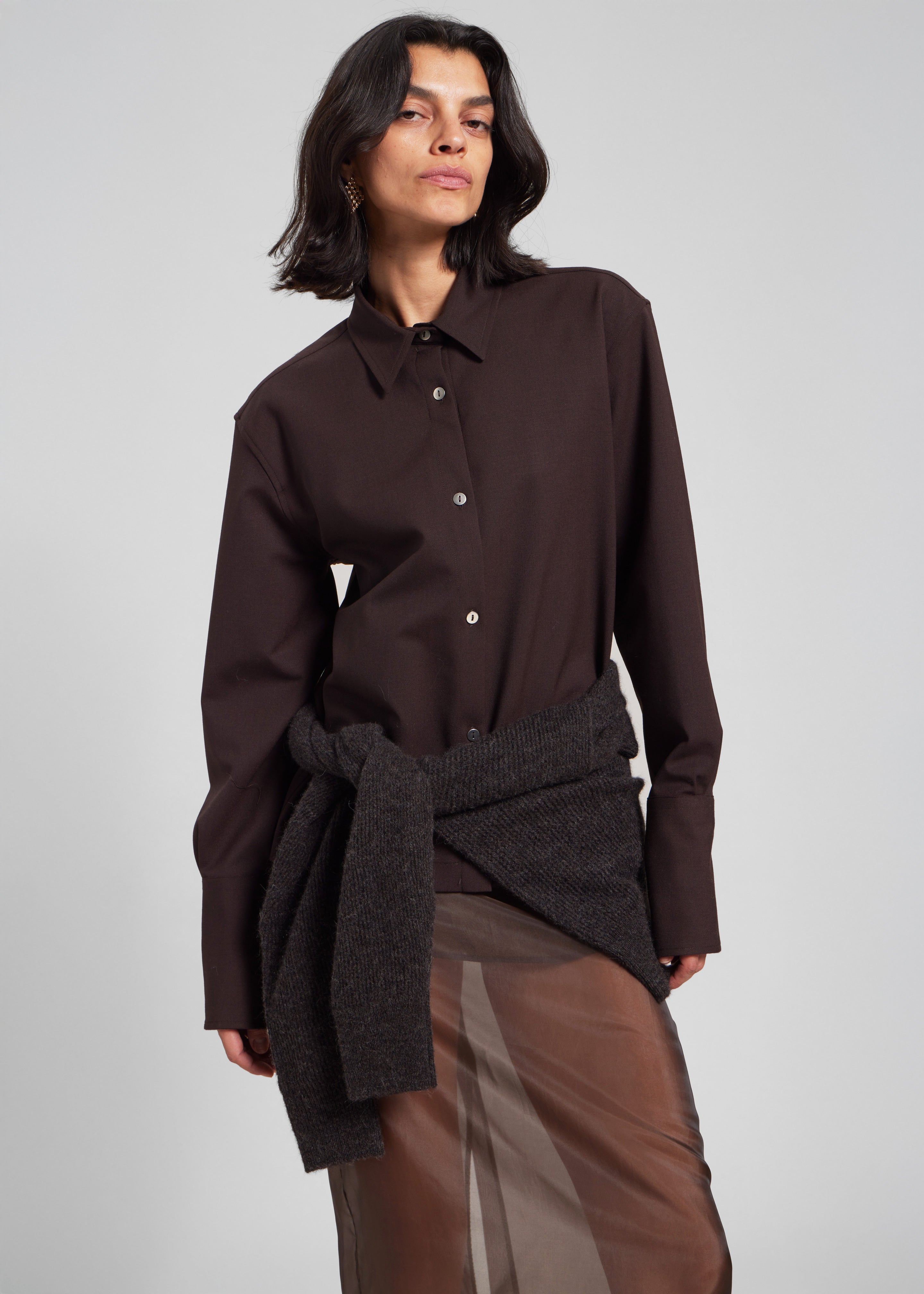 TheLatest Codie Shirt - Brown - 3
