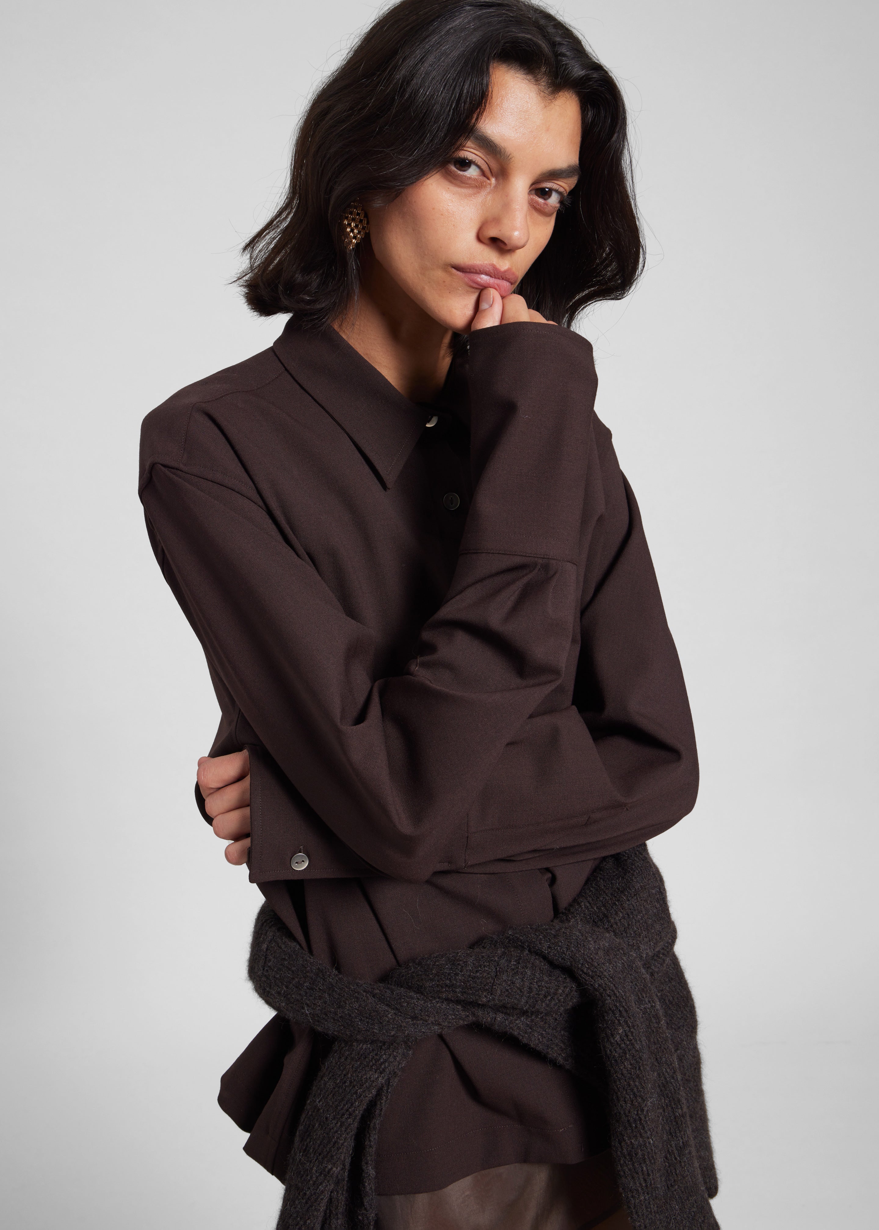TheLatest Codie Shirt - Brown - 1