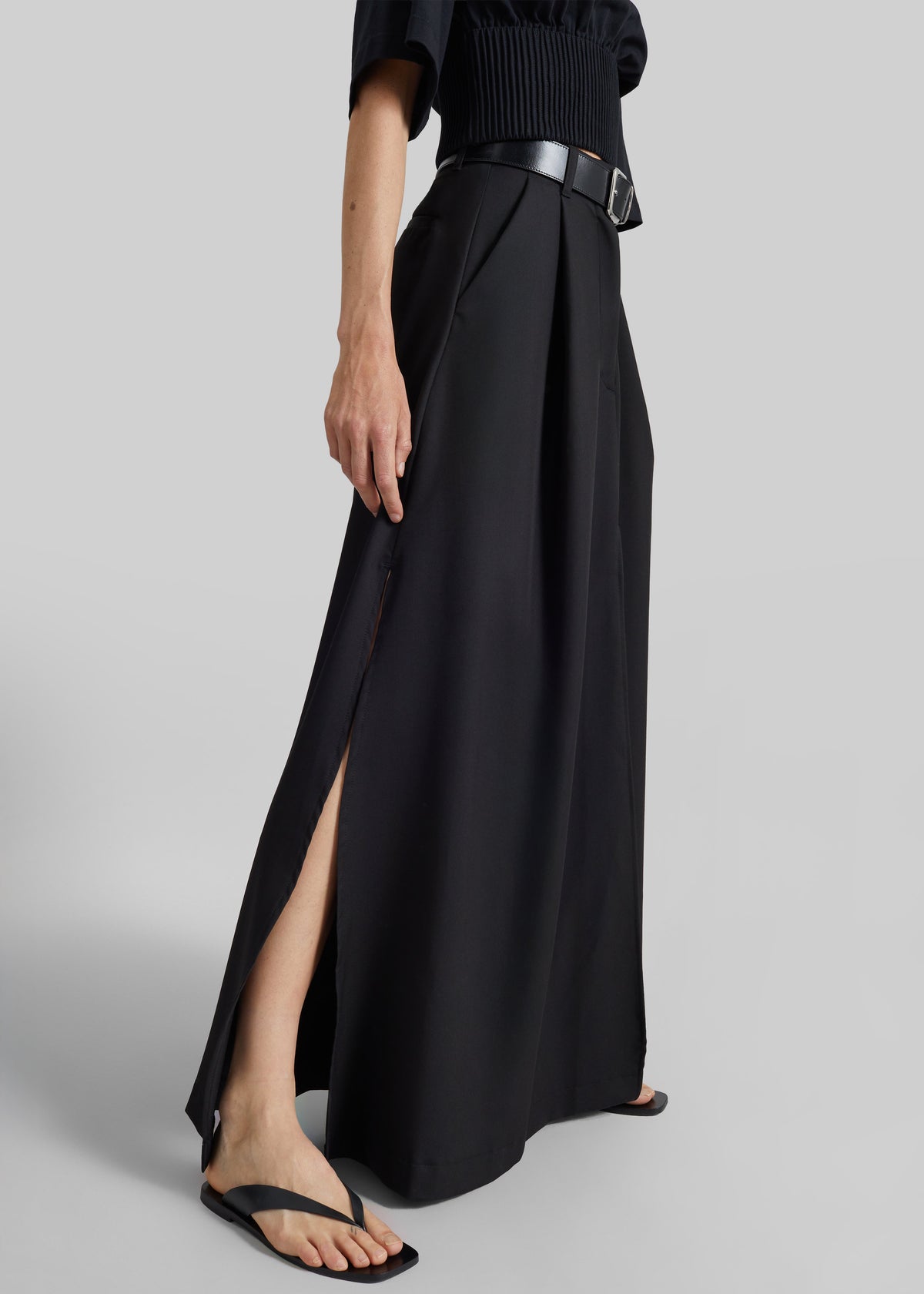 TheLatest Daisy Skirt - Black - 2