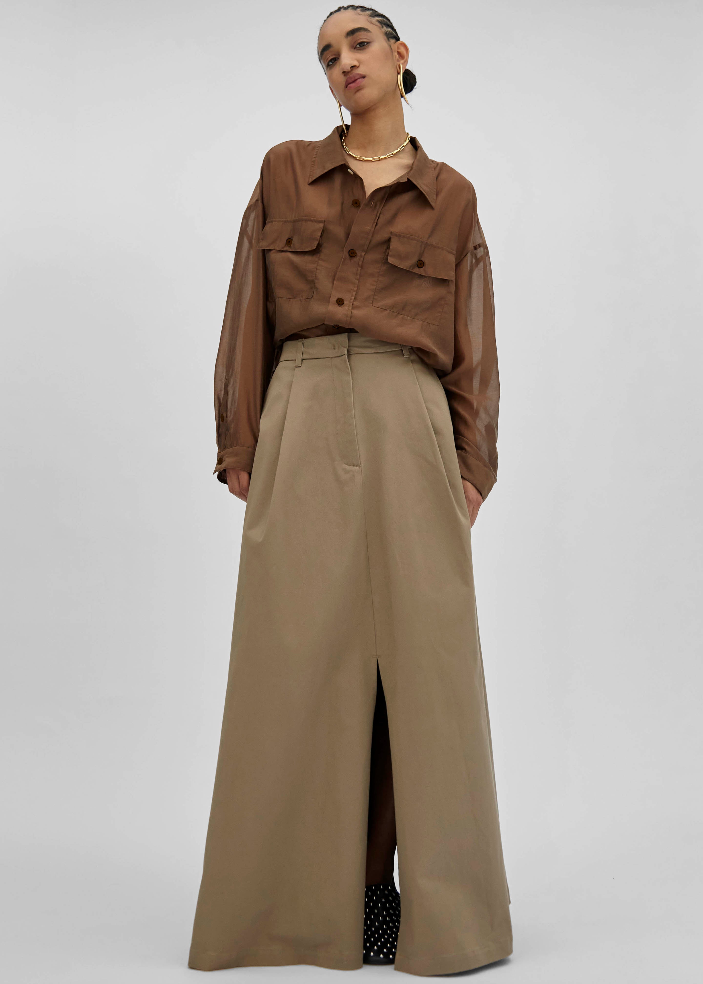 TheLatest Daisy Skirt - Cognac - 6