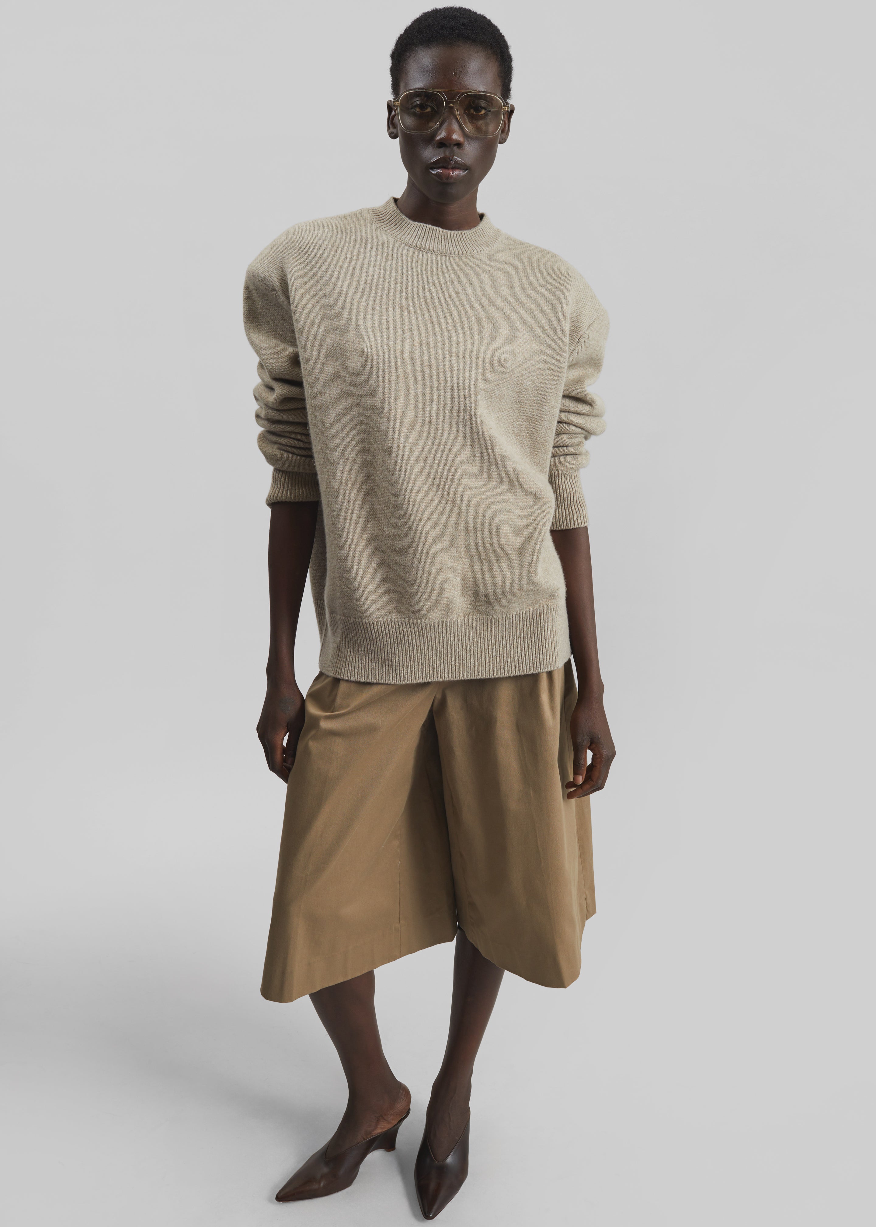 TheLatest Dakota Bermuda Shorts - Cognac – The Frankie Shop