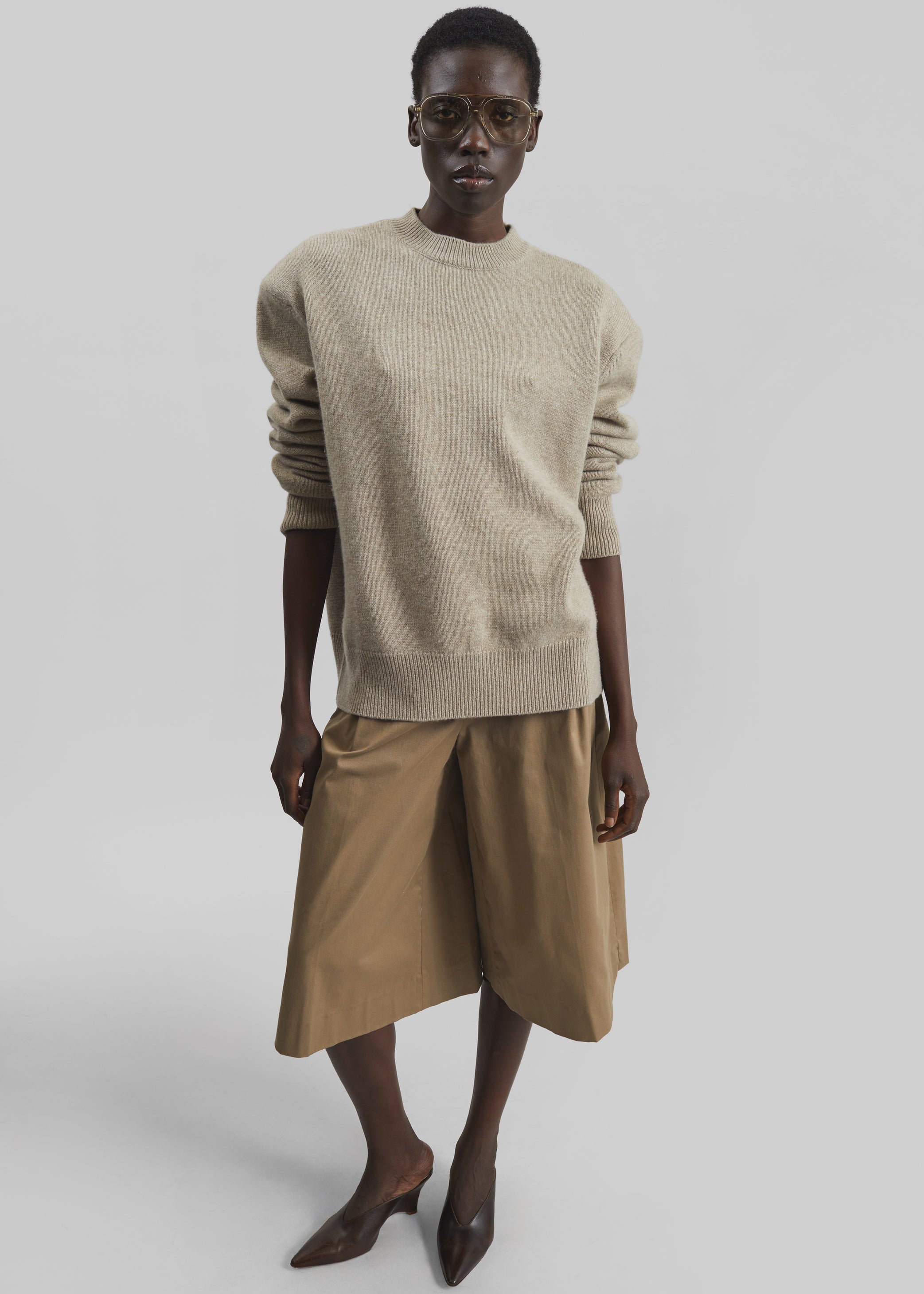 Shop the look image for TheLatest Dakota Bermuda Shorts - Cognac