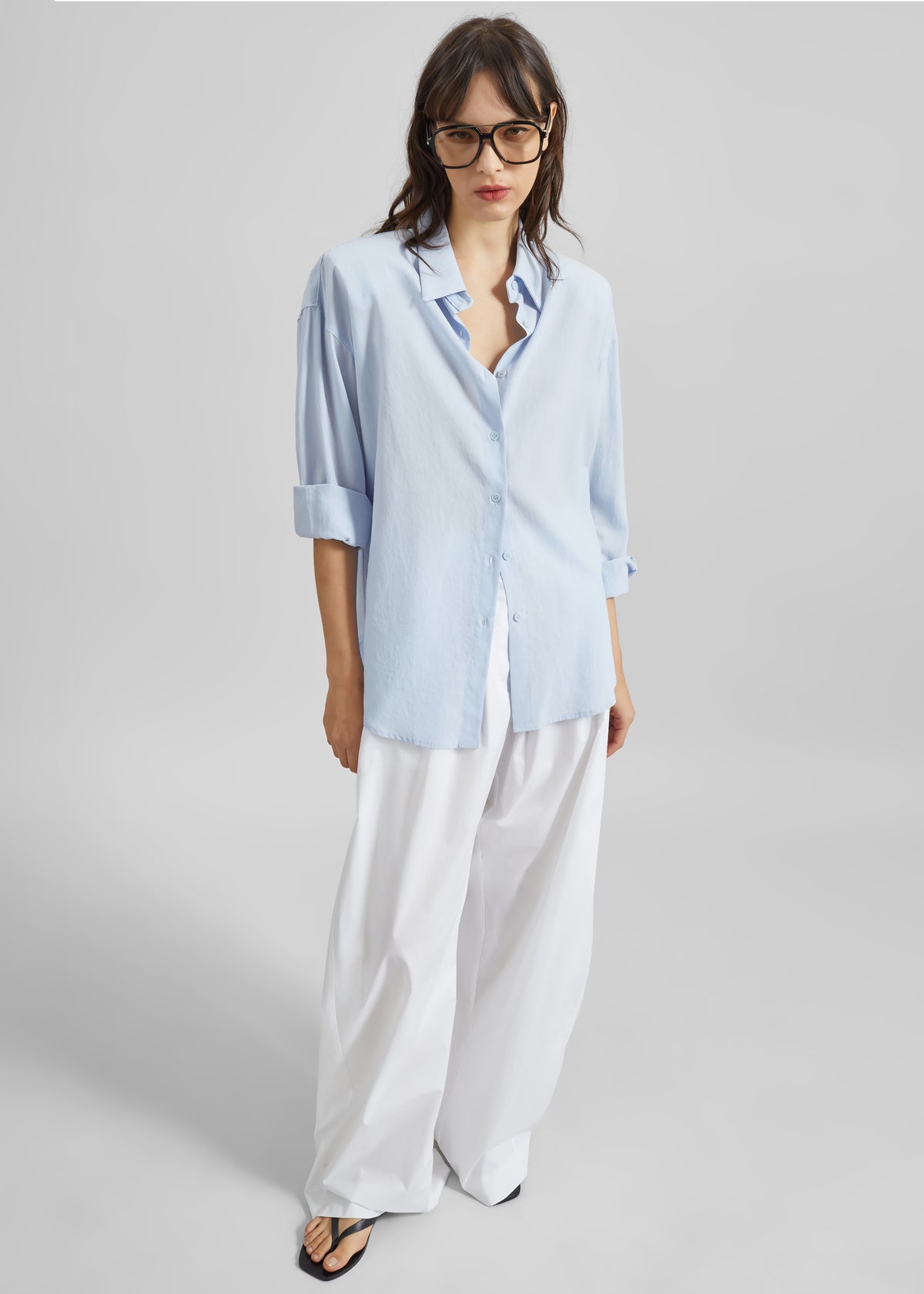 TheLatest Dora Poplin Trousers - White - 6