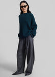 TheLatest Billie Wool Trousers - Dark Grey