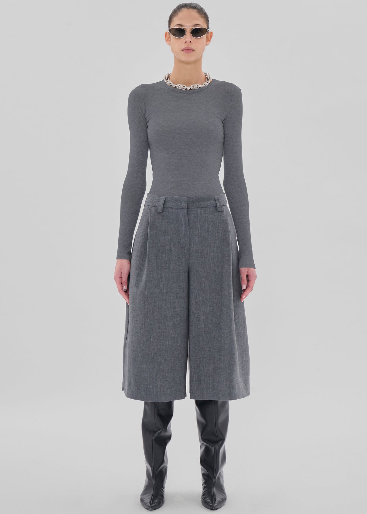 TheLatest E-Dakota Bermuda - Grey Melange