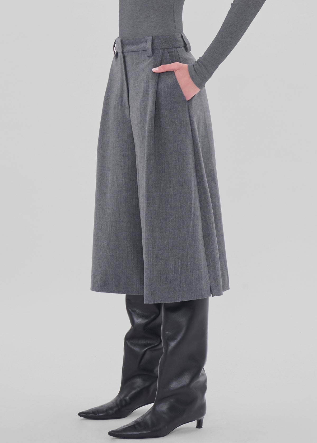 TheLatest E-Dakota Bermuda - Grey Melange