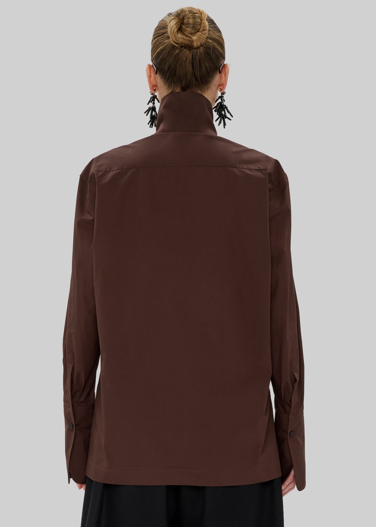 TheLatest Edith Poplin Shirt - Brown