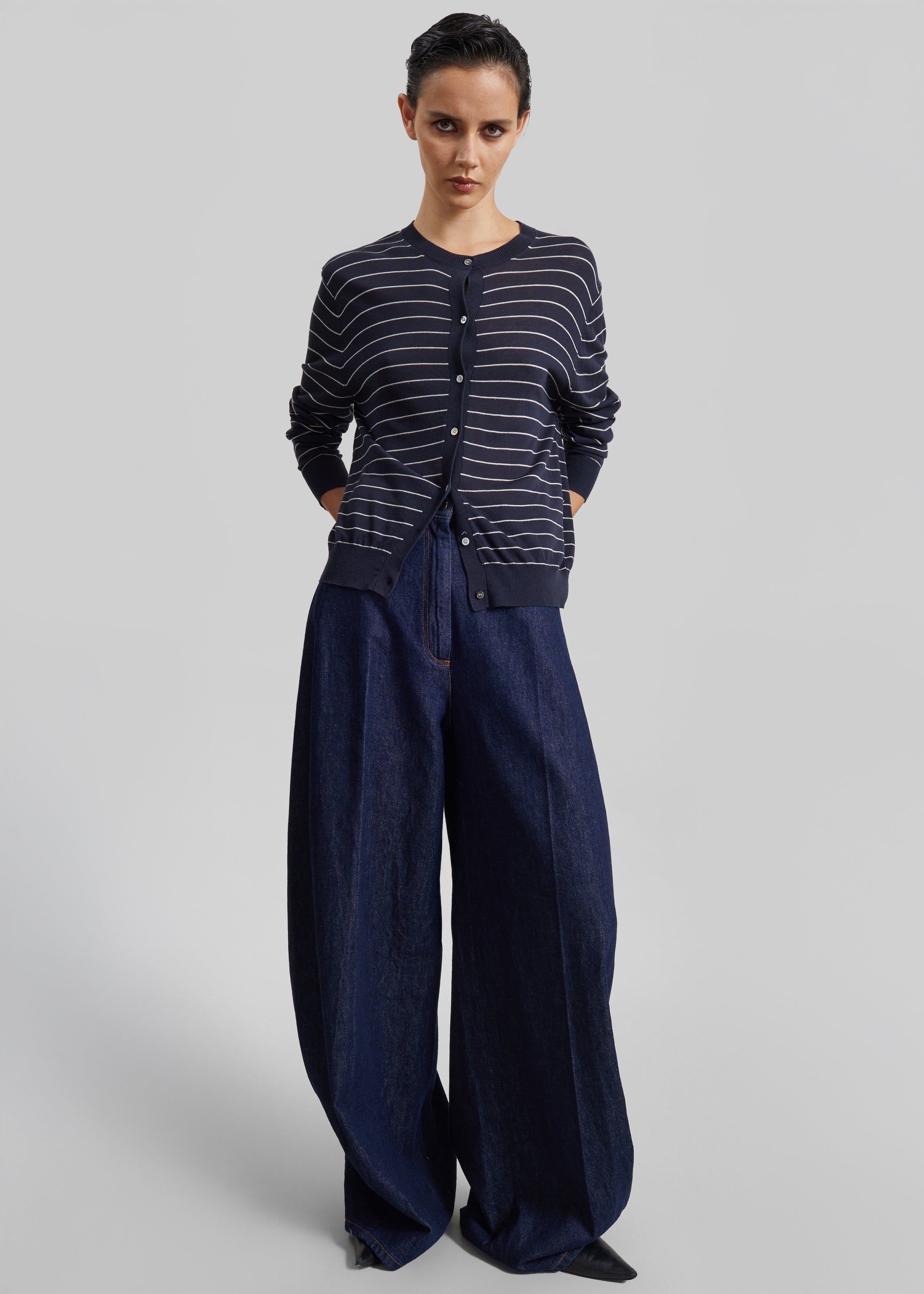 Shop the look image for TheLatest Evie Denim Pants - Blue