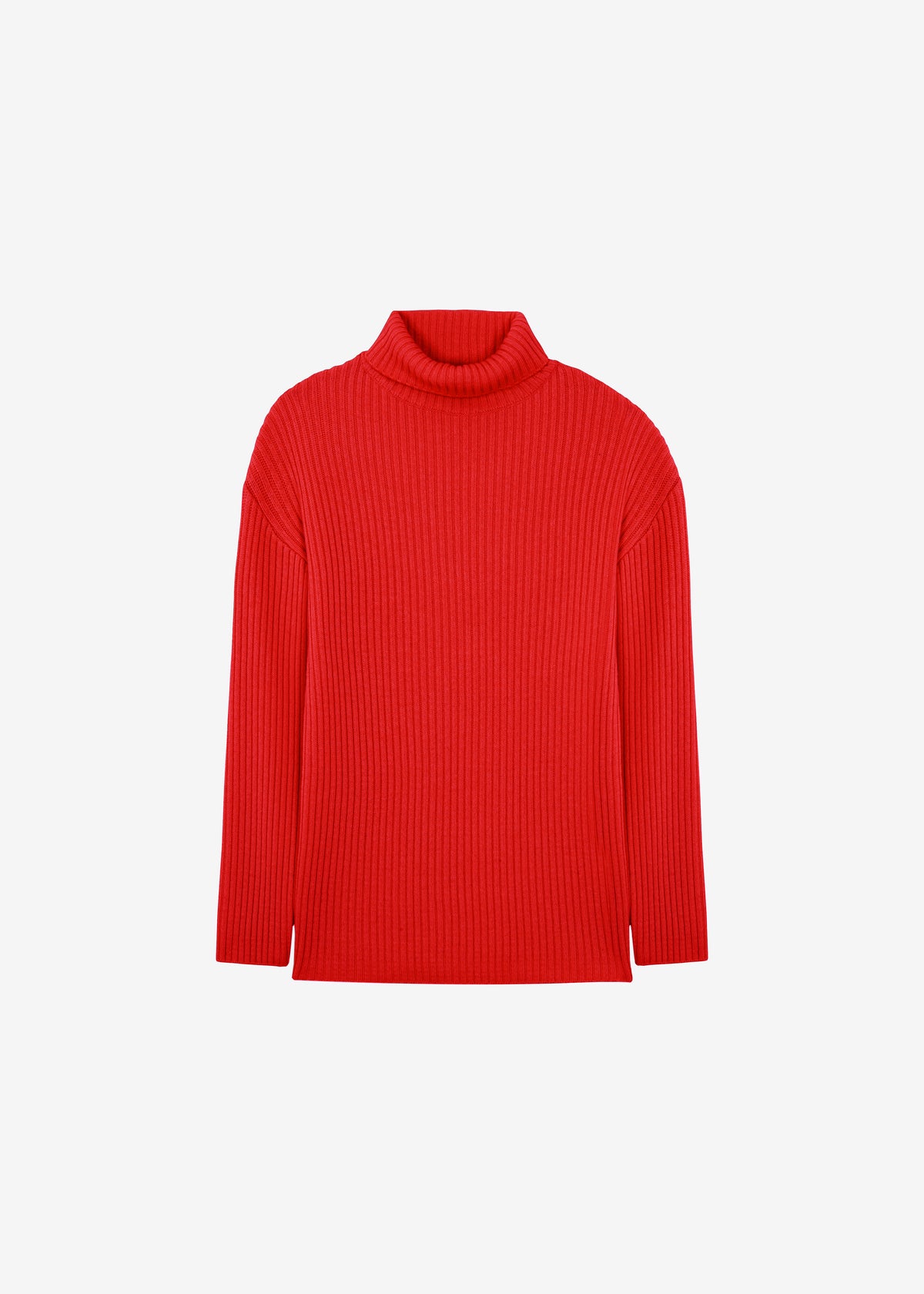 Thelma Ribbed Sweater Dress - Red The Frankie Shop Thelma Ribbed Sweater Dress - Red The Frankie Shop