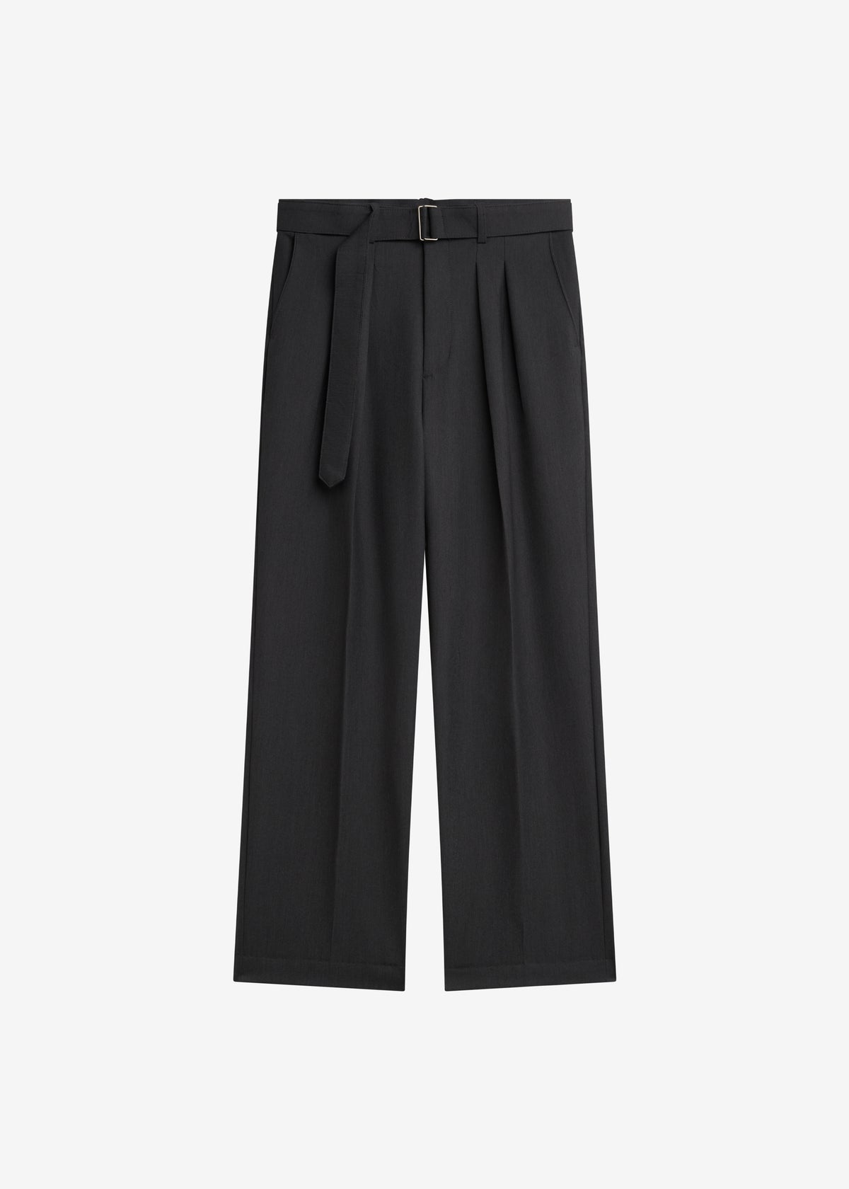 Theury Belted Trousers - Charcoal