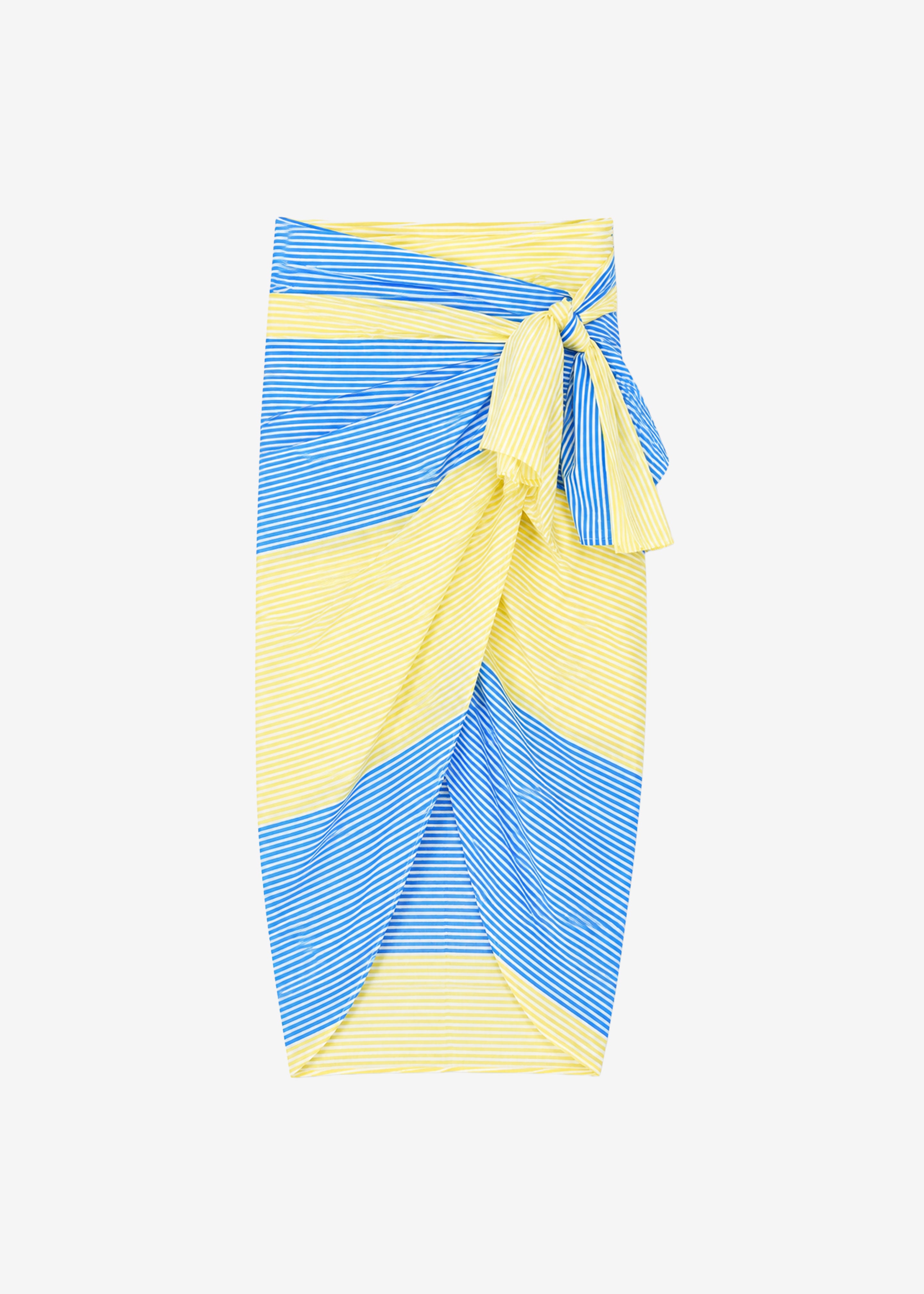 Thira Wrap Skirt - Yellow Stripe - 8