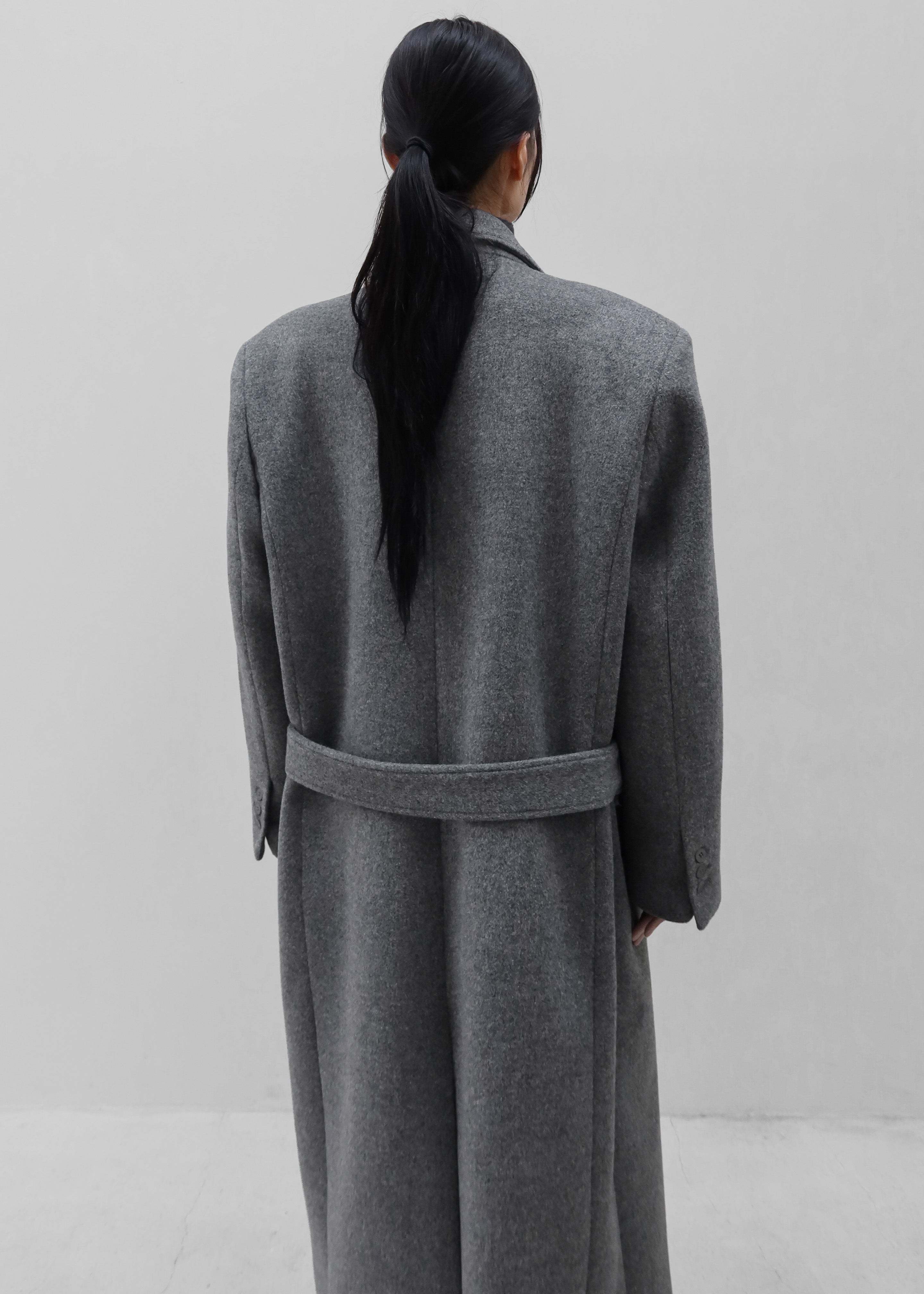 Ticino Wool Coat - Grey – The Frankie Shop