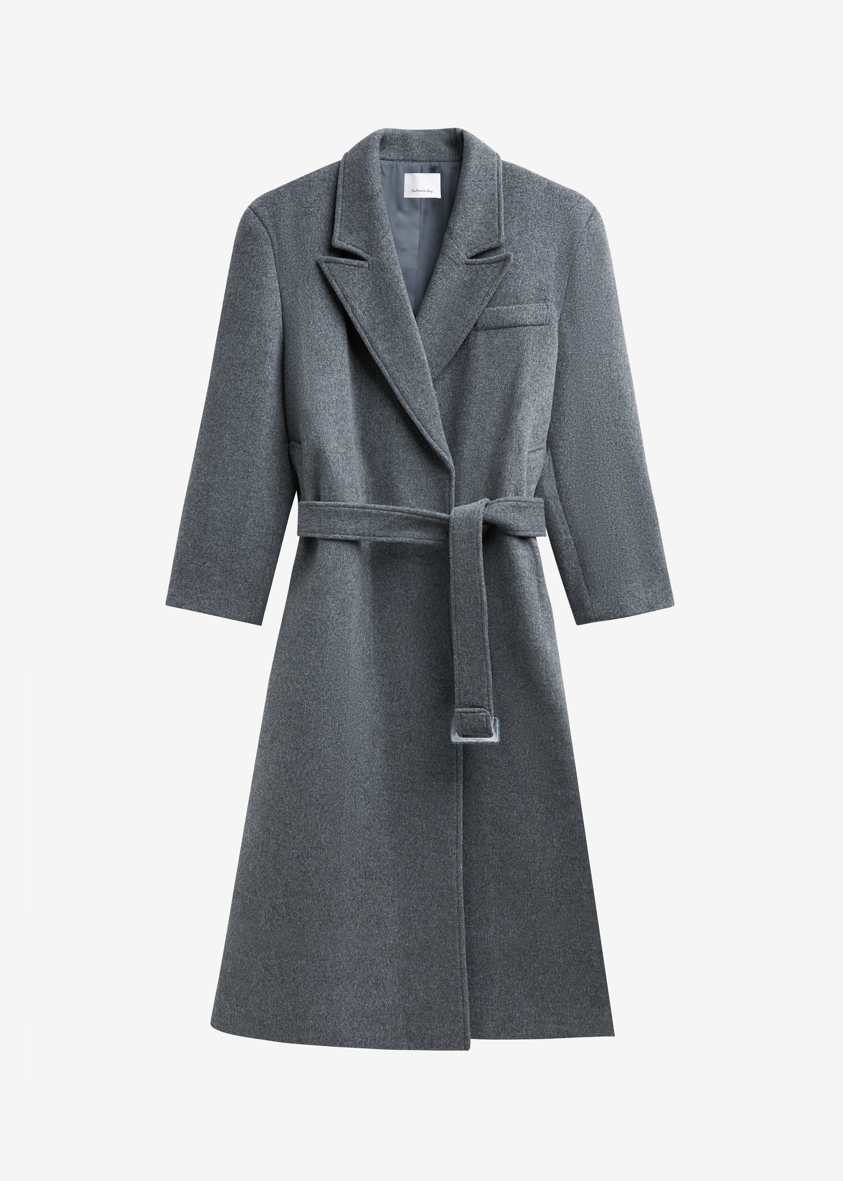 Ticino Wool Coat - Grey – The Frankie Shop