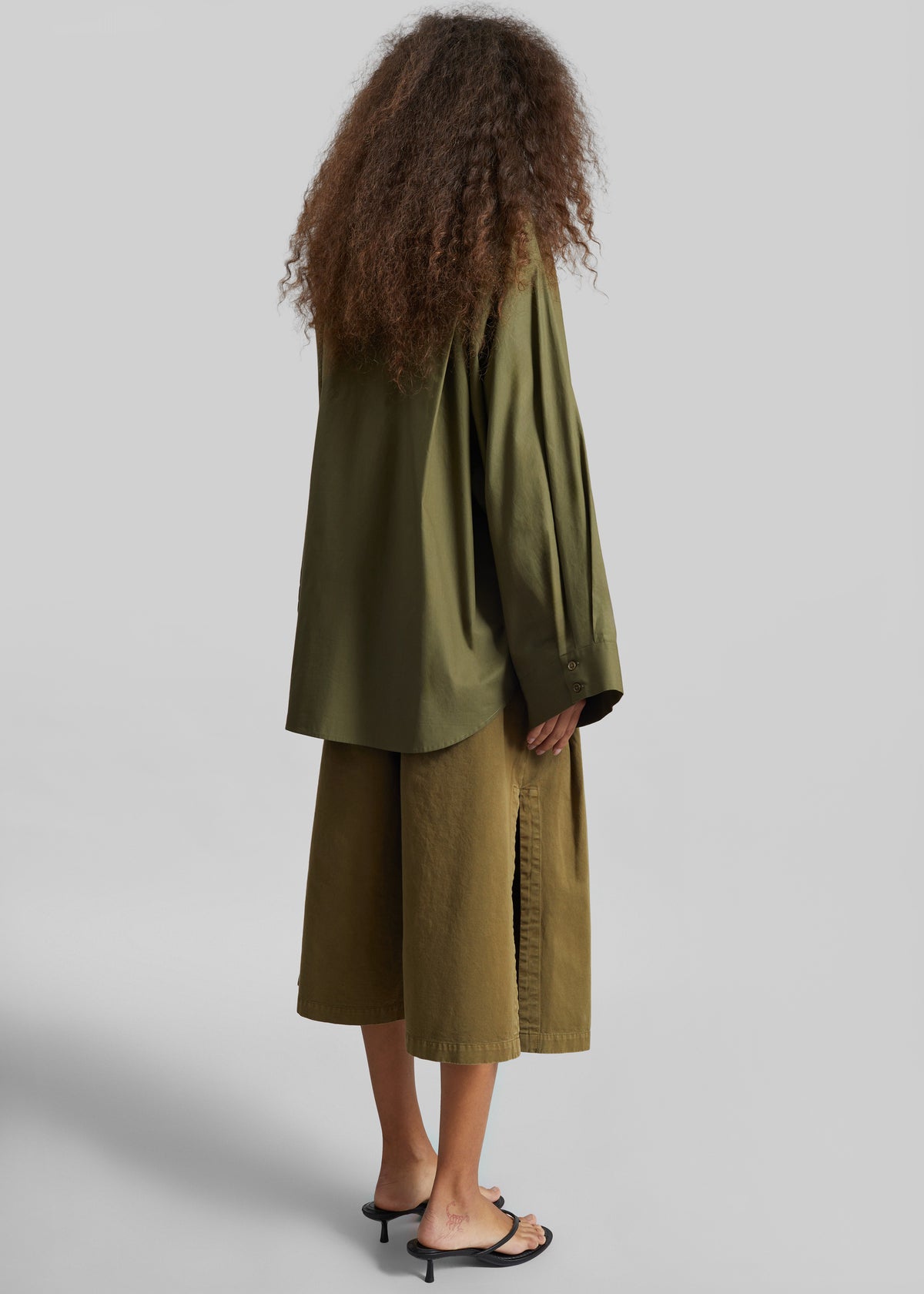 Tila Wide Sleeve Shirt - Olive - 8