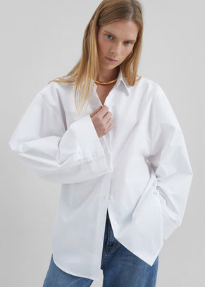 Tila Wide Sleeve Shirt - White