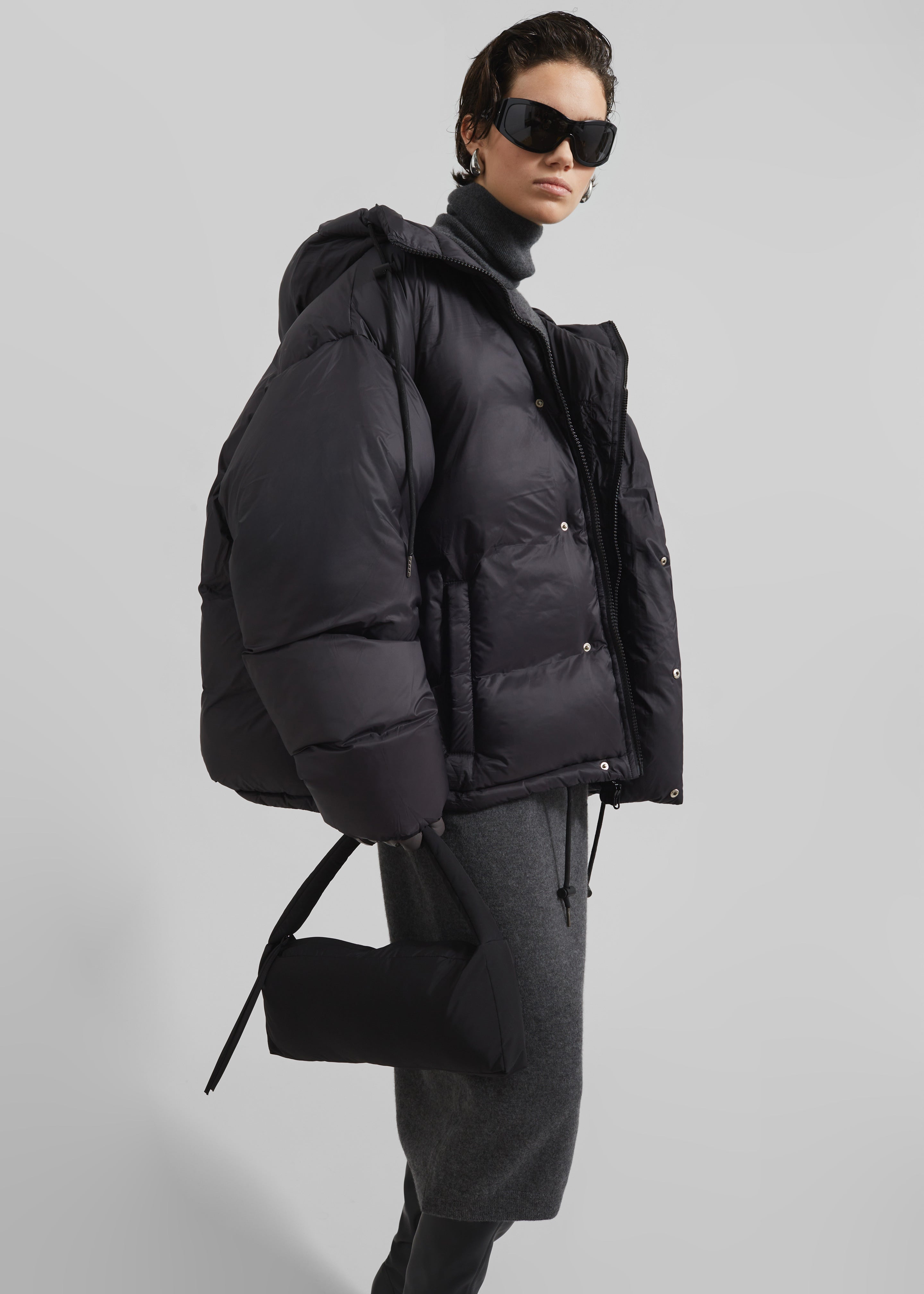 Timra Puffer Jacket - Black - 3