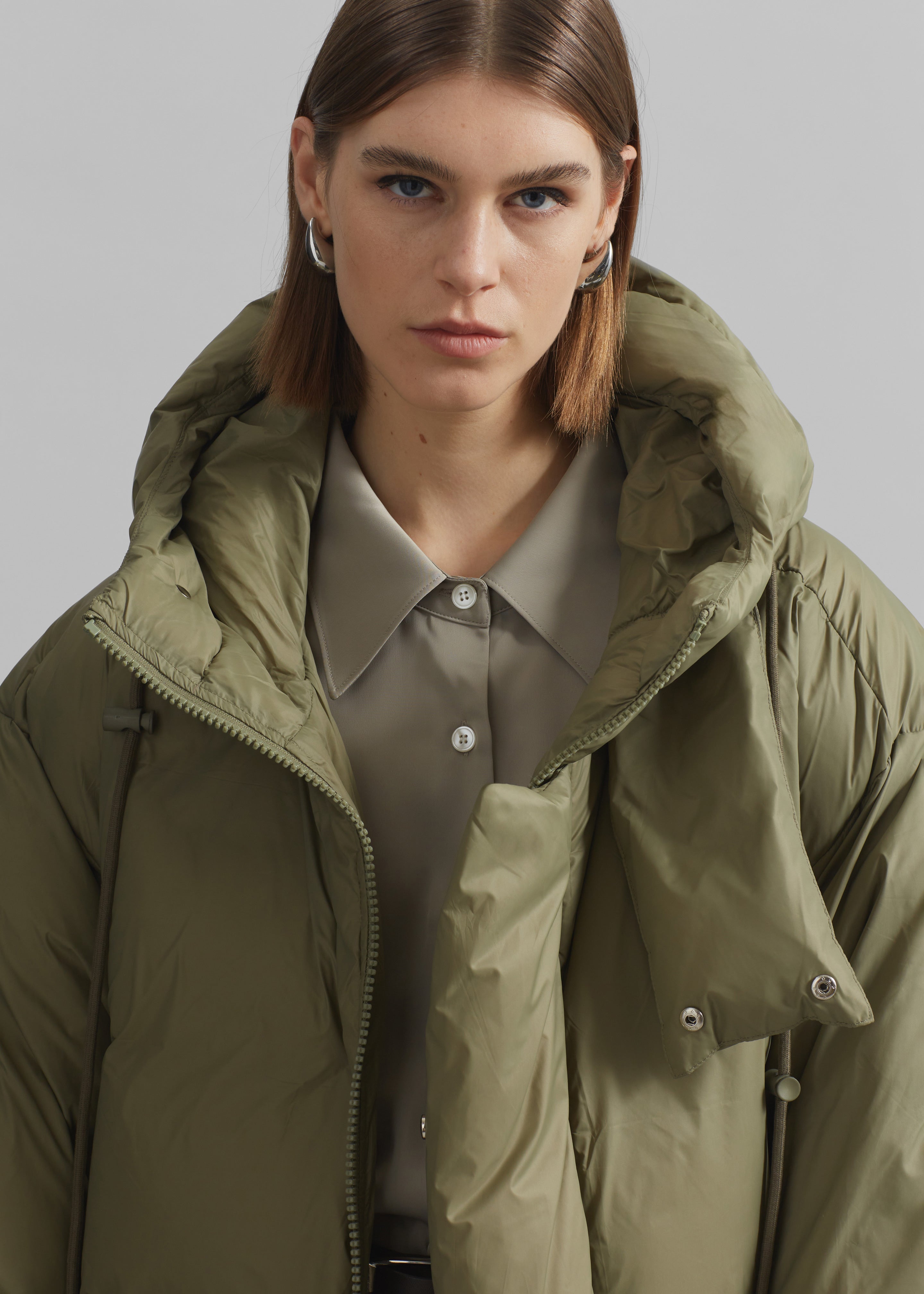 Timra Puffer Jacket - Khaki - 5