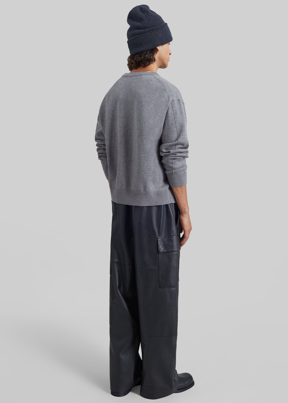 Tino Crewneck Cardigan - Grey