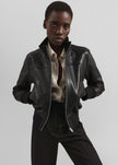 Tobias Leather Jacket - Black