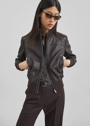 Tobias Leather Jacket - Vintage Brown