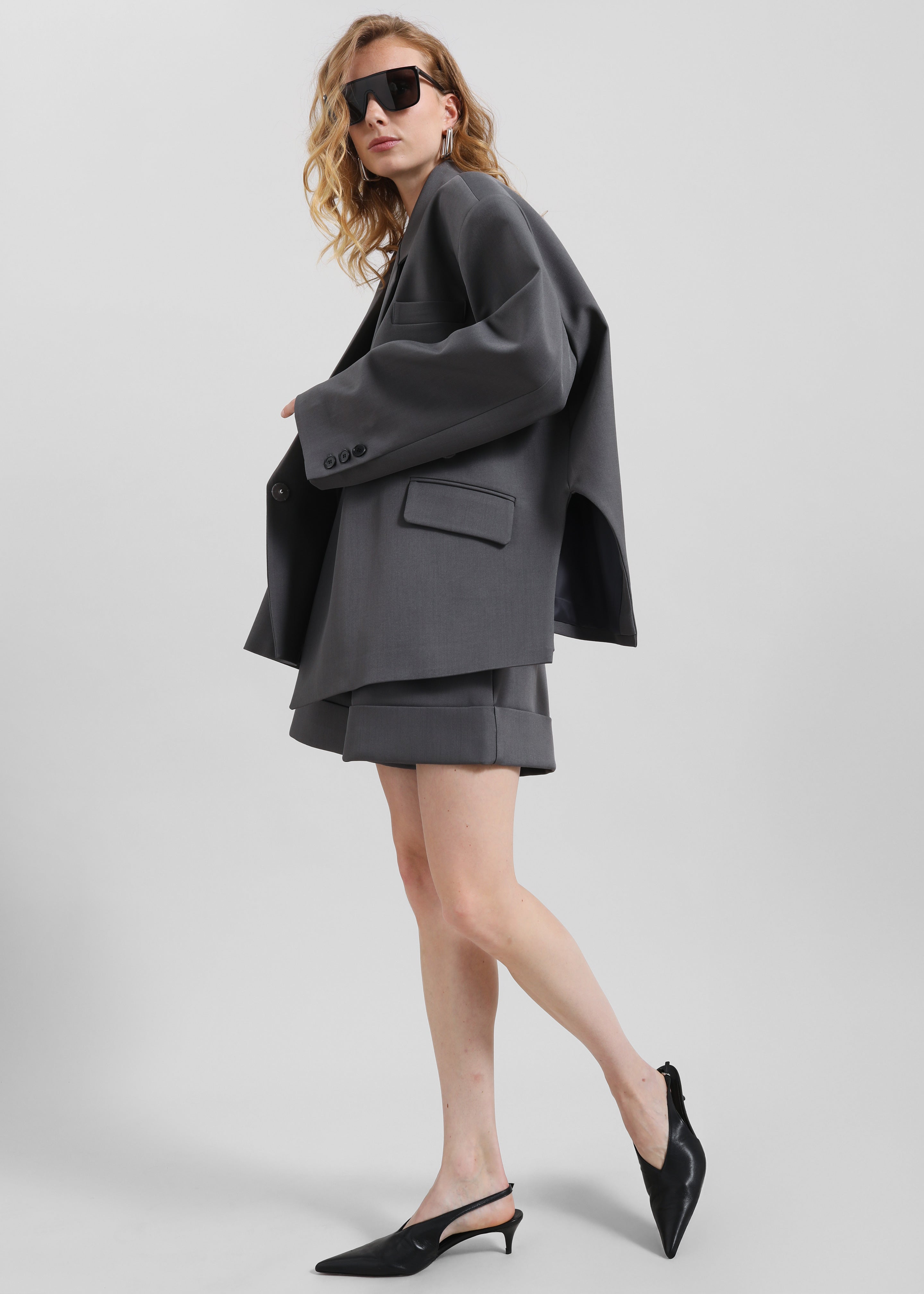 Tolmer Cuffed Shorts - Storm Grey - 5