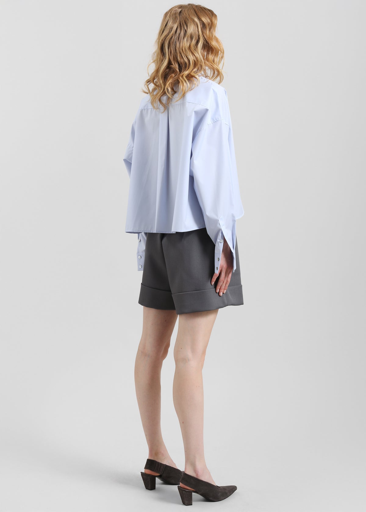 Tolmer Cuffed Shorts - Storm Grey - 7