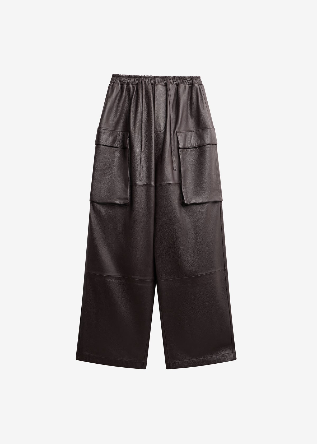 Tom Leather Cargo Pants - Vintage Brown - 7