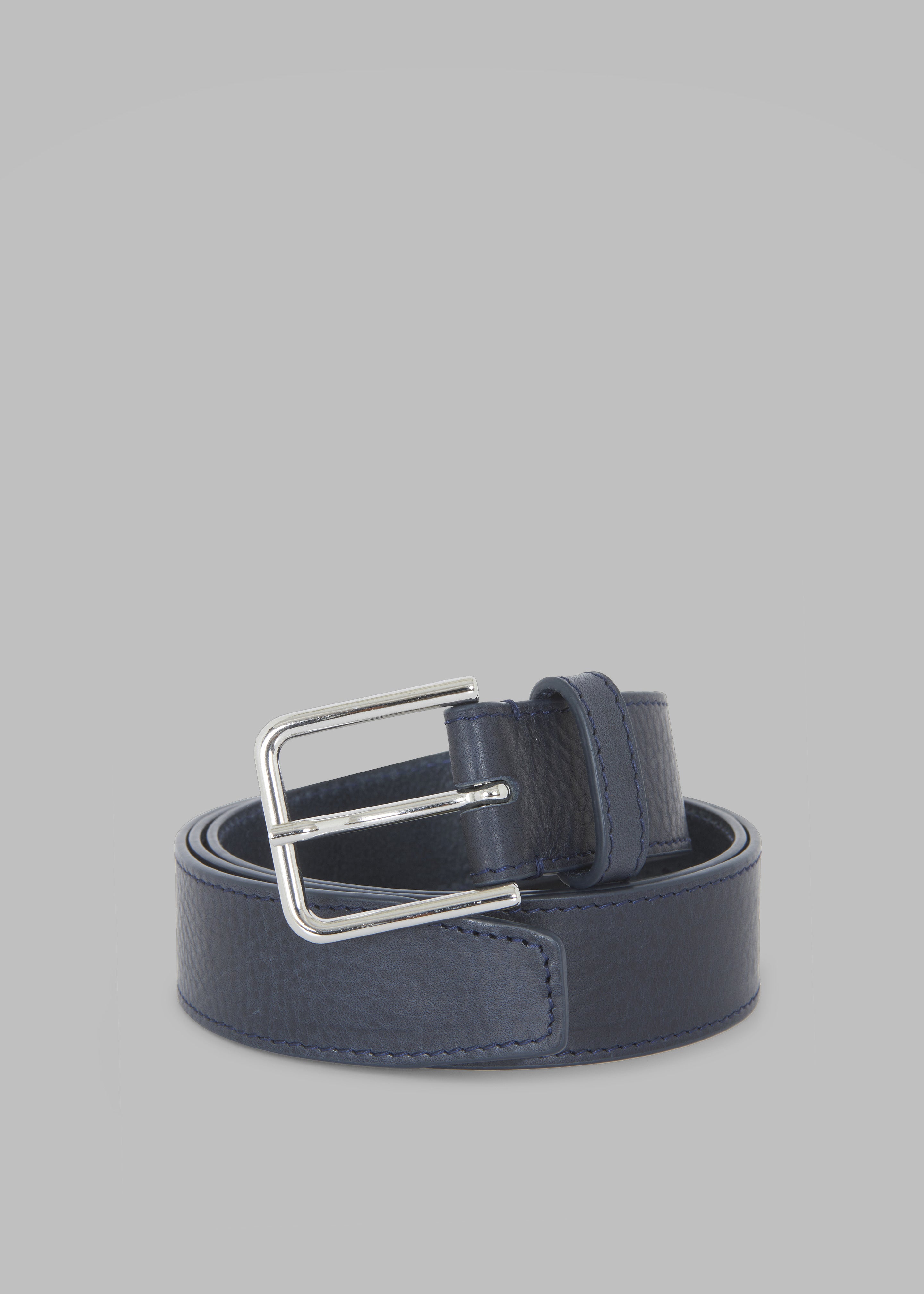 Toni Leather Belt - Dark Navy - 1