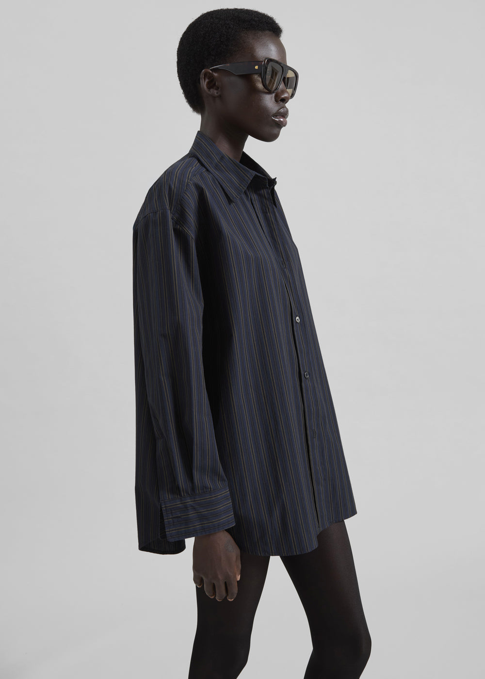 Toulon Shirt - Navy/Black Stripe - 1