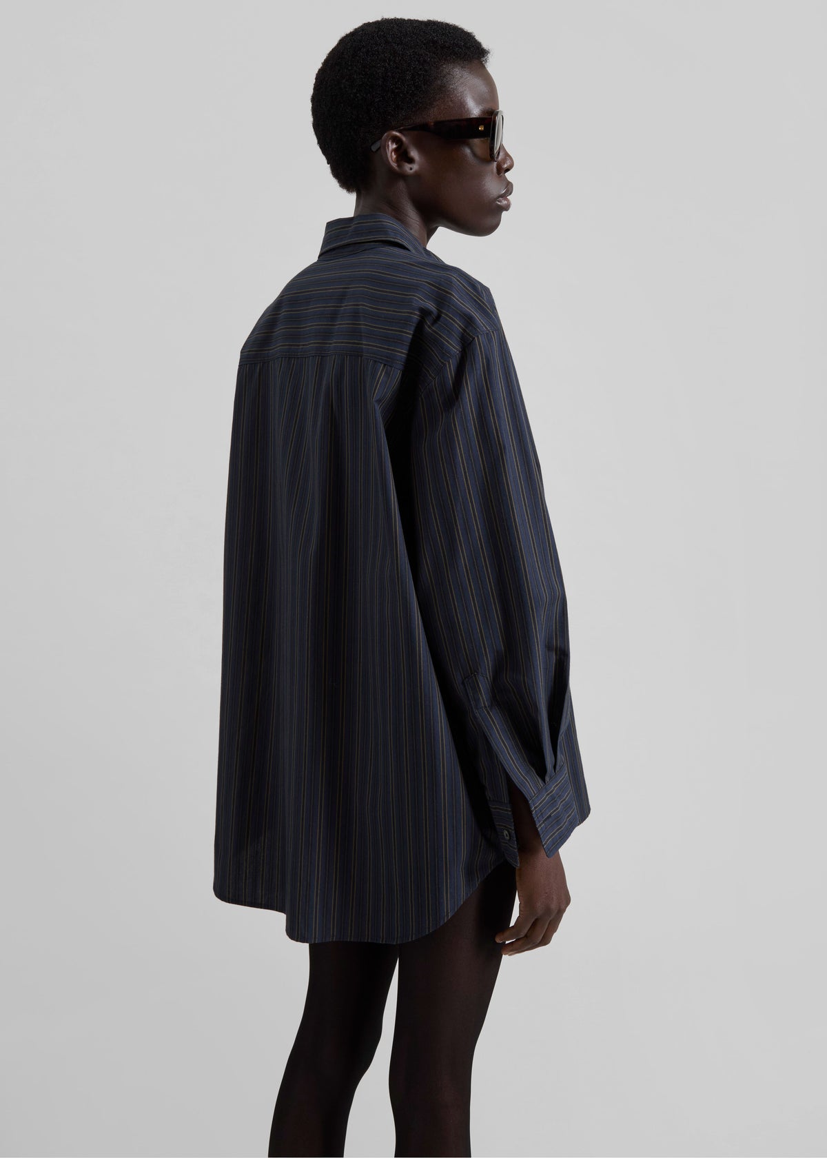 Toulon Shirt - Navy/Black Stripe - 6