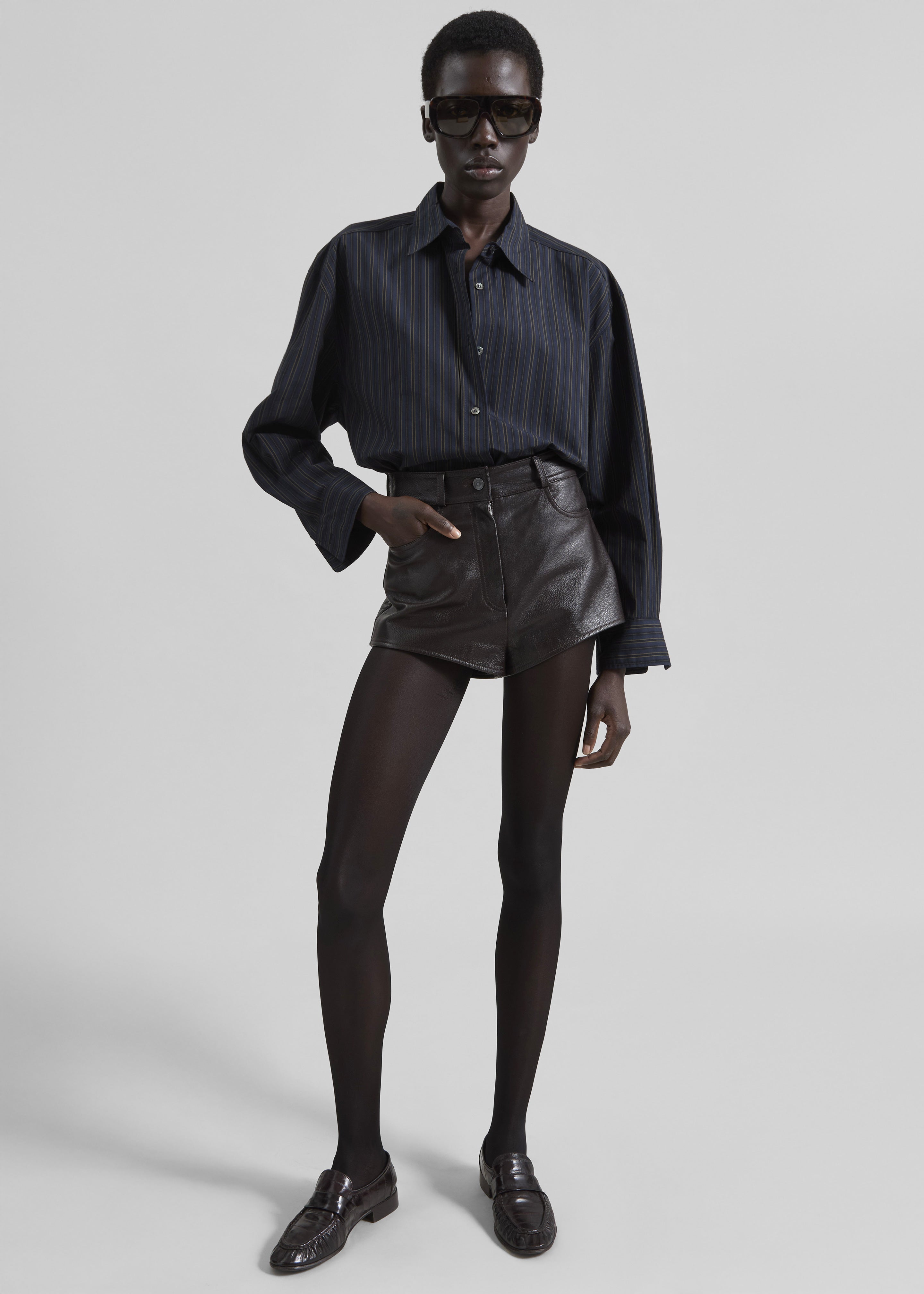 Toulon Shirt - Navy/Black Stripe - 5