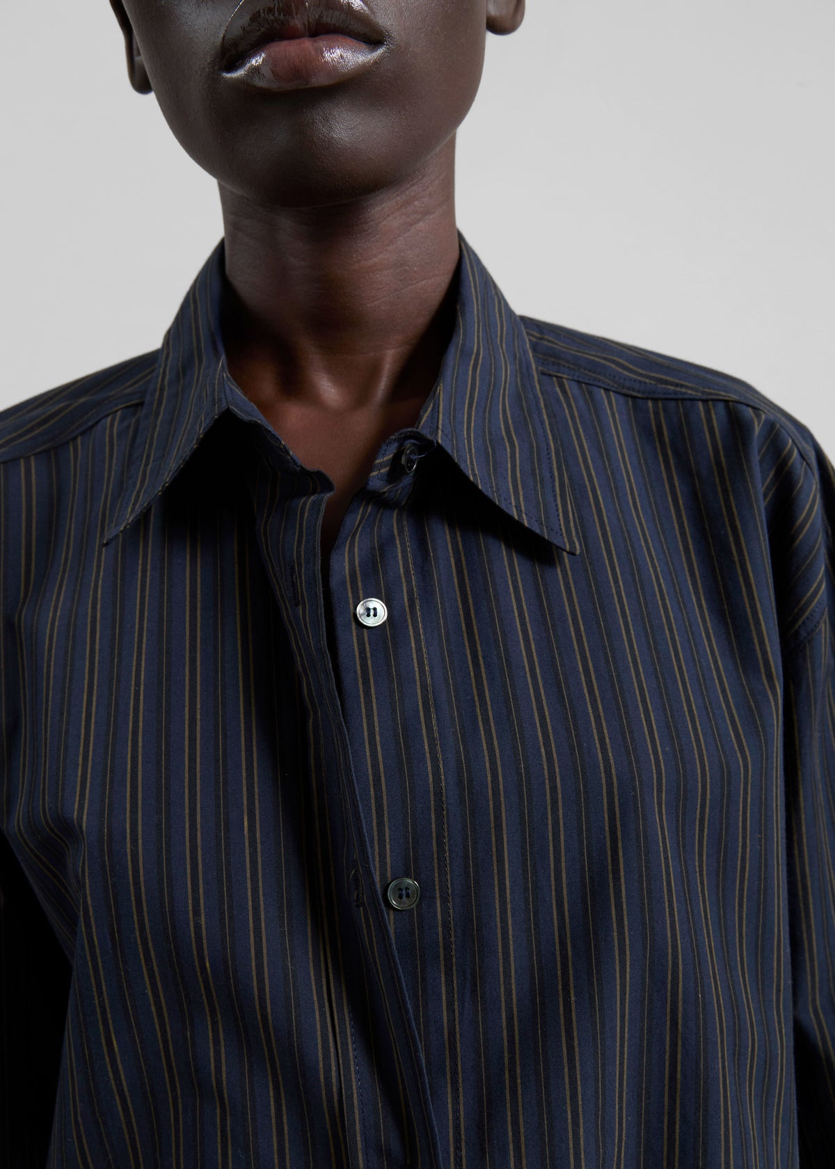 Toulon Shirt - Navy/Black Stripe - 3