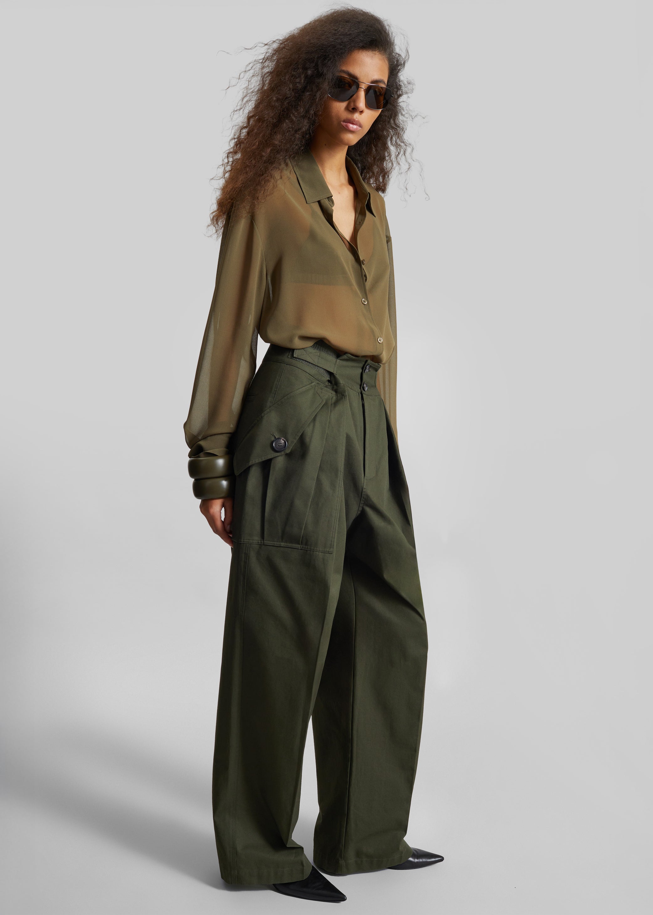 Shop the look image for Tova Cargo Pants - Deep Green