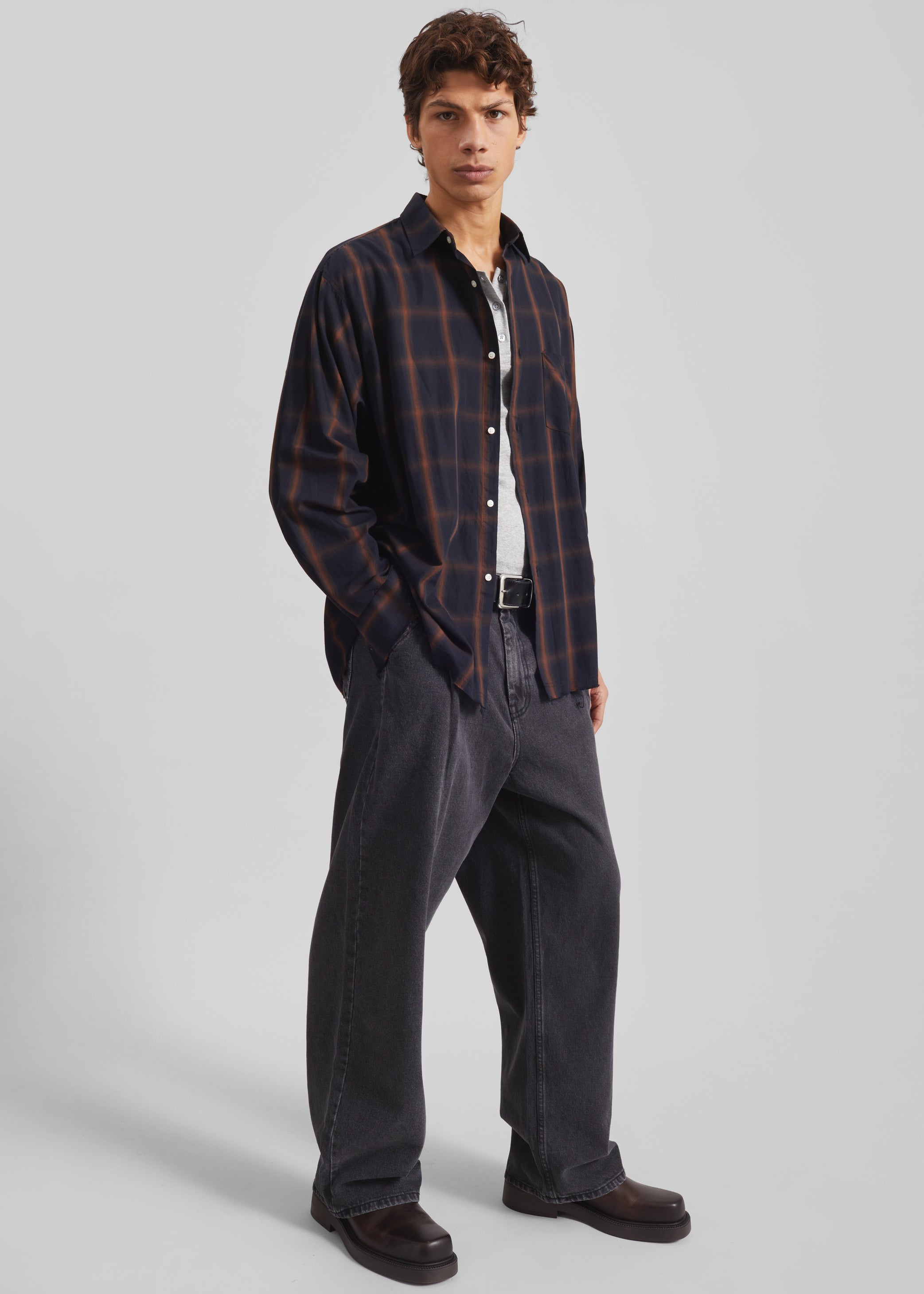 Shop the look image for Trafal Wide Jeans - Black Wash