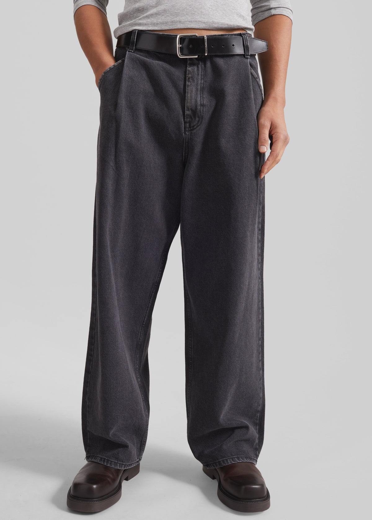 Trafal Wide Jeans - Black Wash - 3